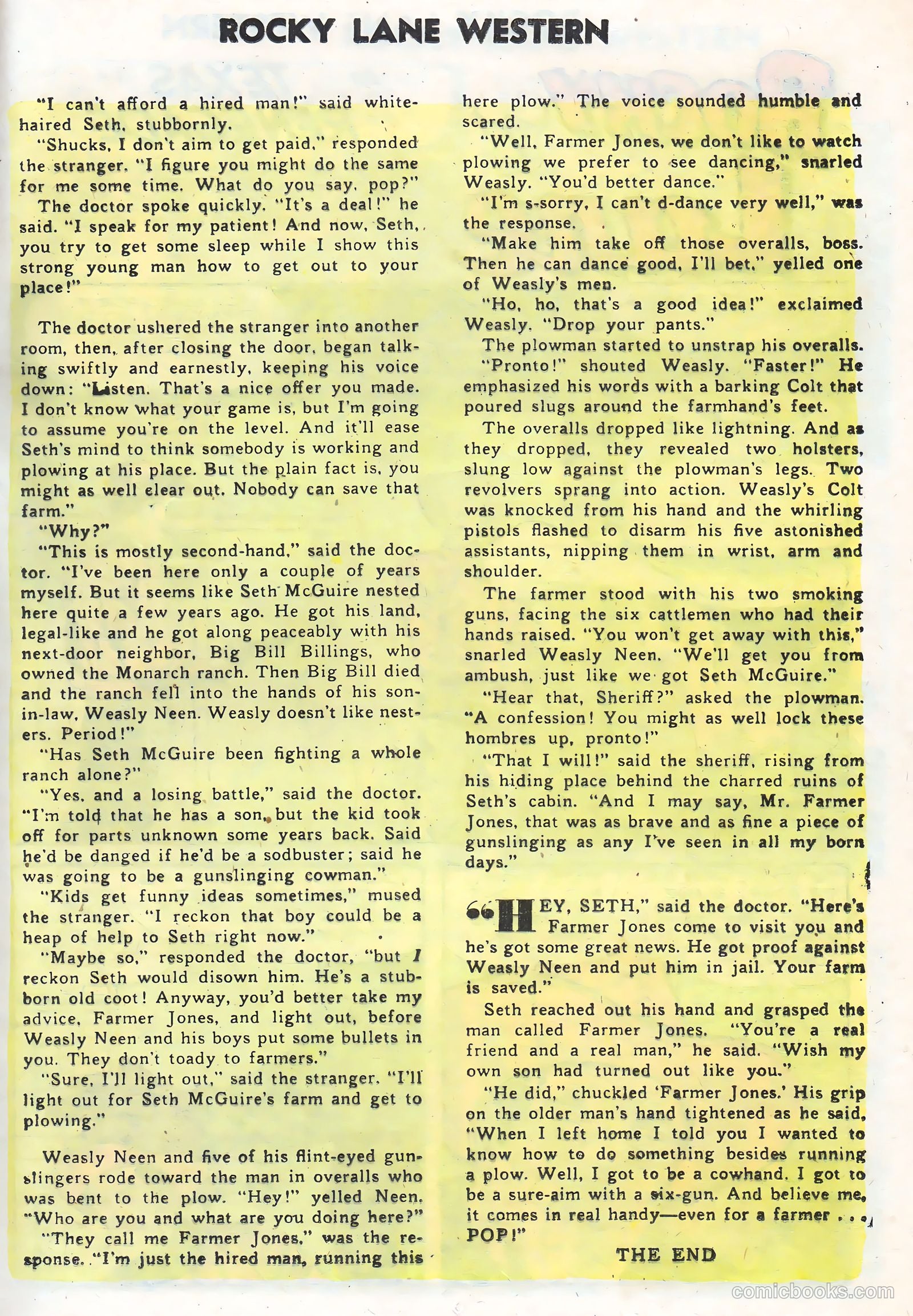 Rocky Lane Western #71 (1956) — page 17 of 36