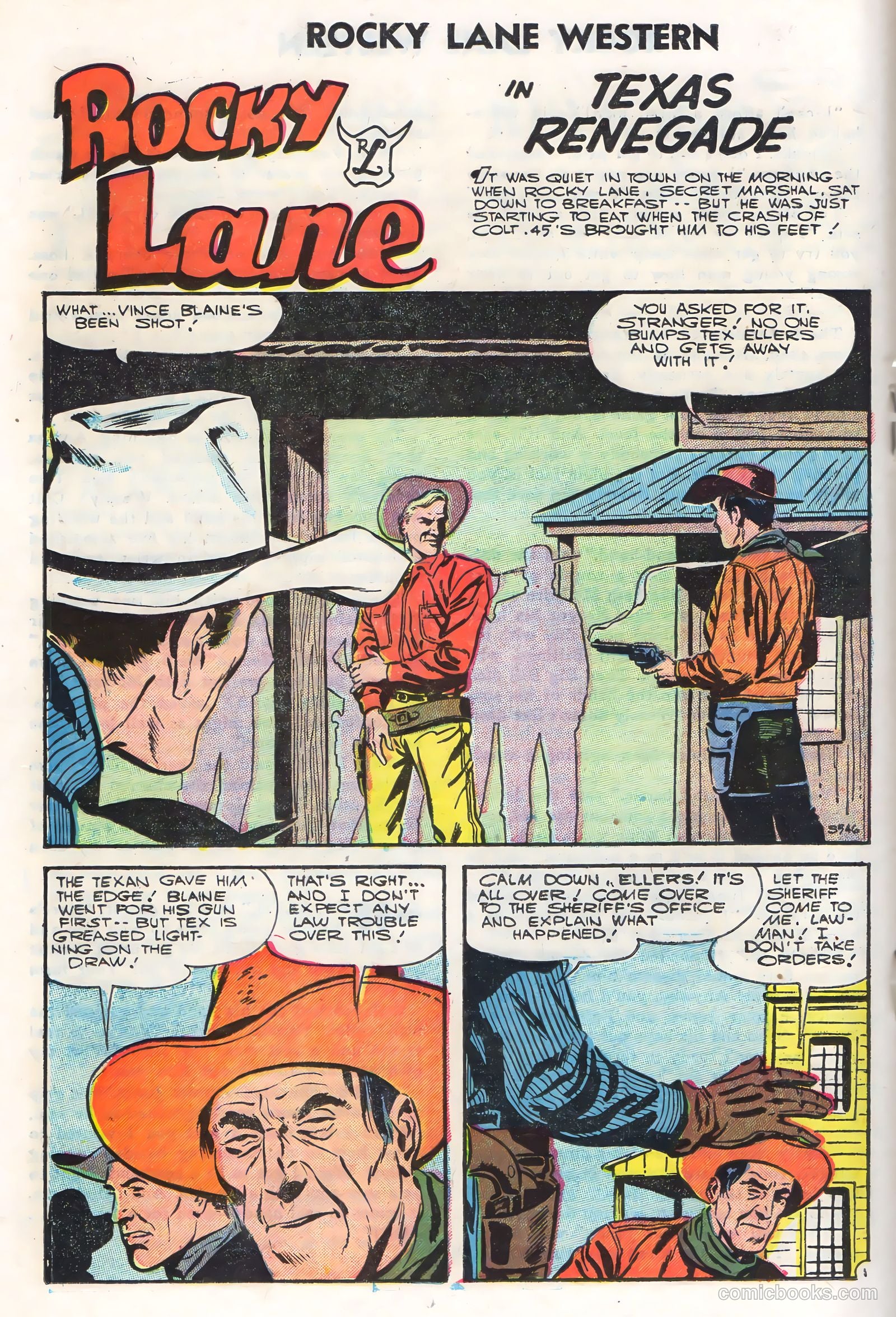 Rocky Lane Western #71 (1956) — page 18 of 36