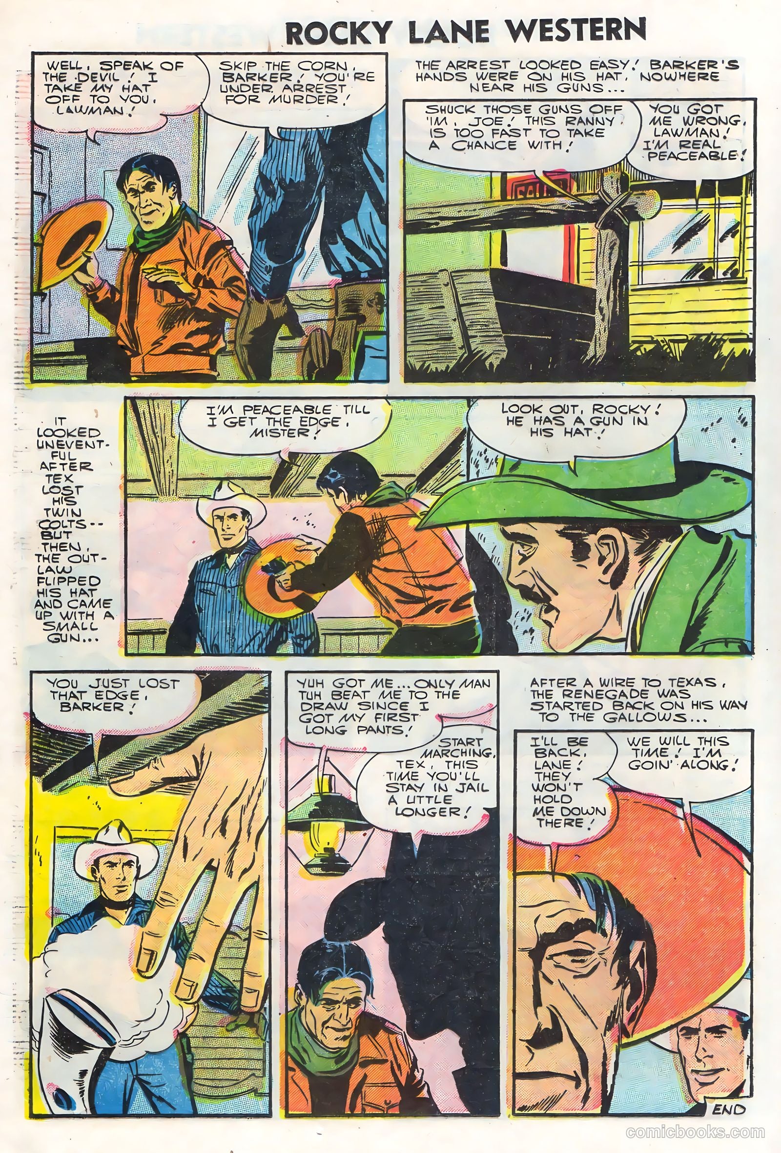 Rocky Lane Western #71 (1956) — page 20 of 36