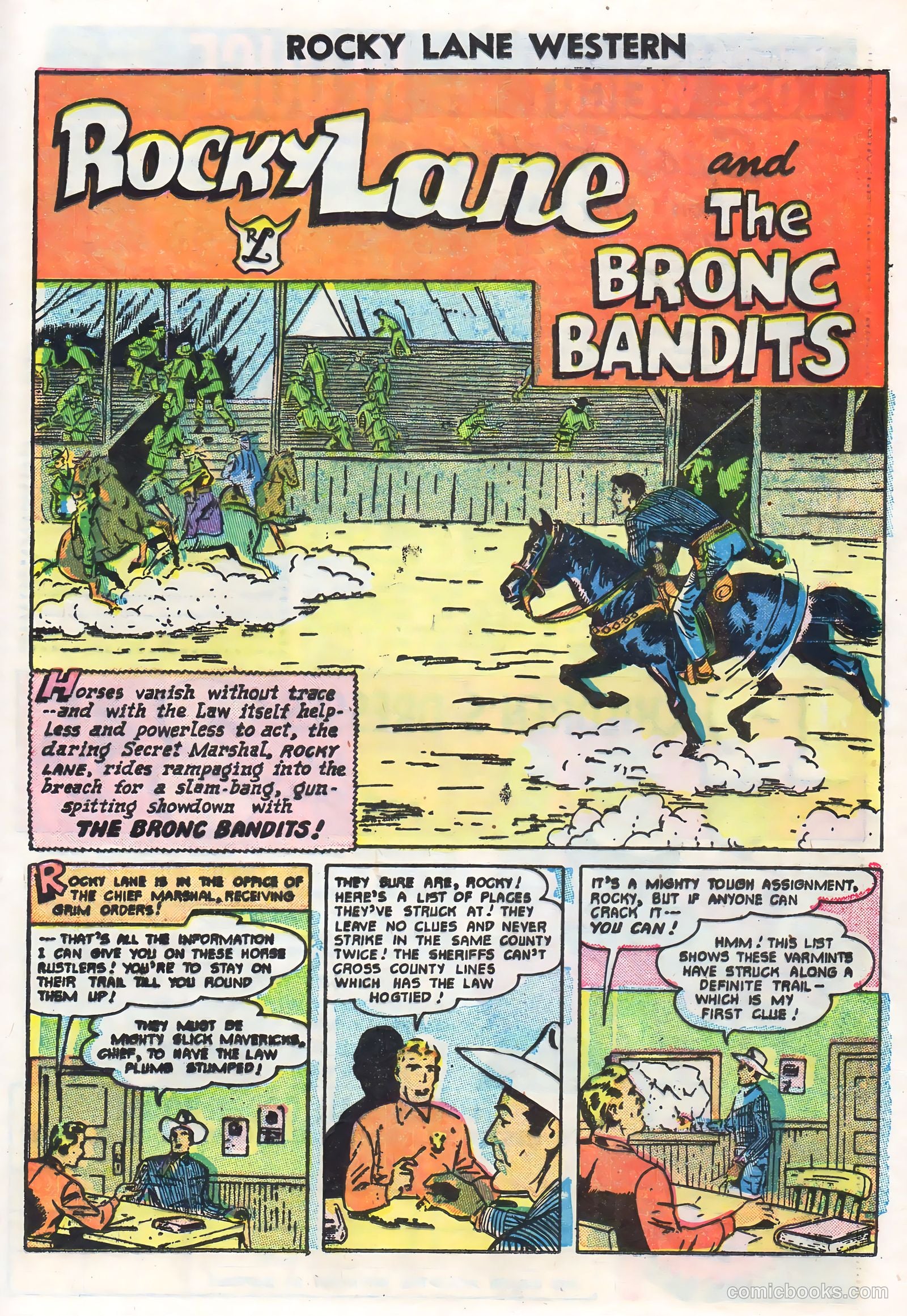 Rocky Lane Western #71 (1956) — page 21 of 36