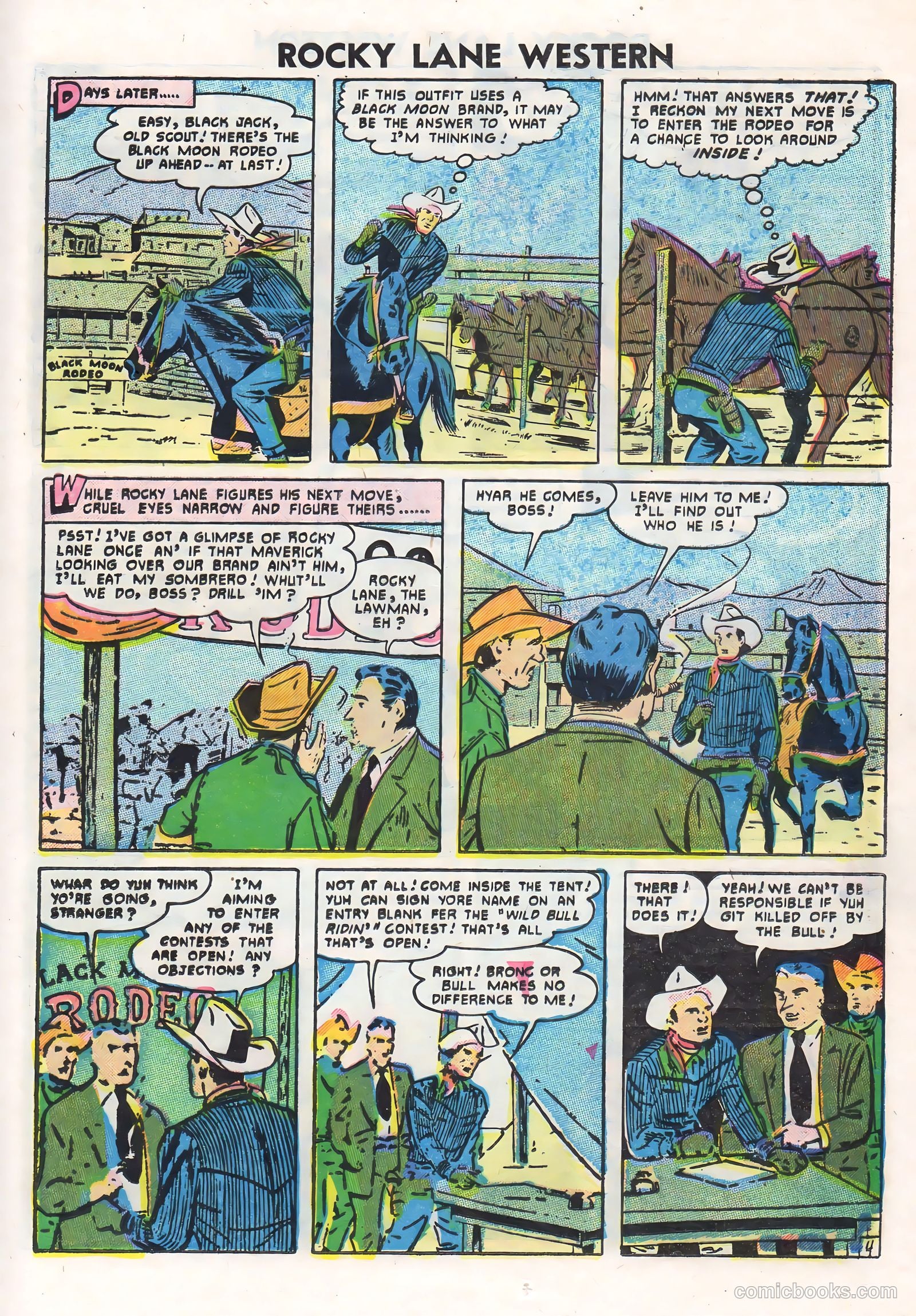 Rocky Lane Western #71 (1956) — page 25 of 36
