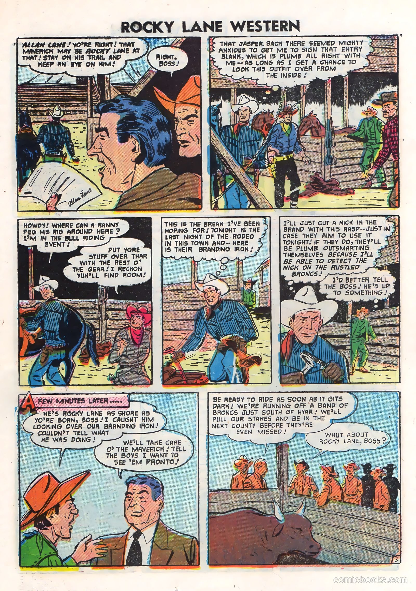 Rocky Lane Western #71 (1956) — page 26 of 36
