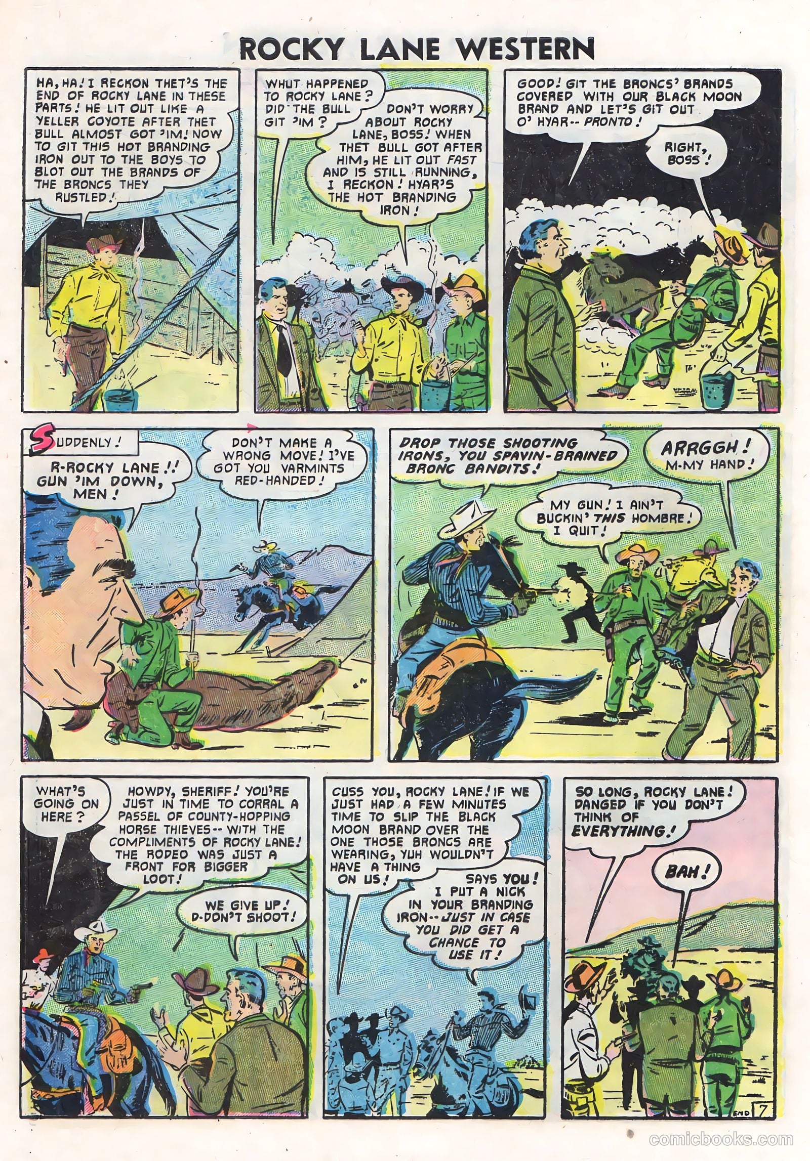 Rocky Lane Western #71 (1956) — page 28 of 36