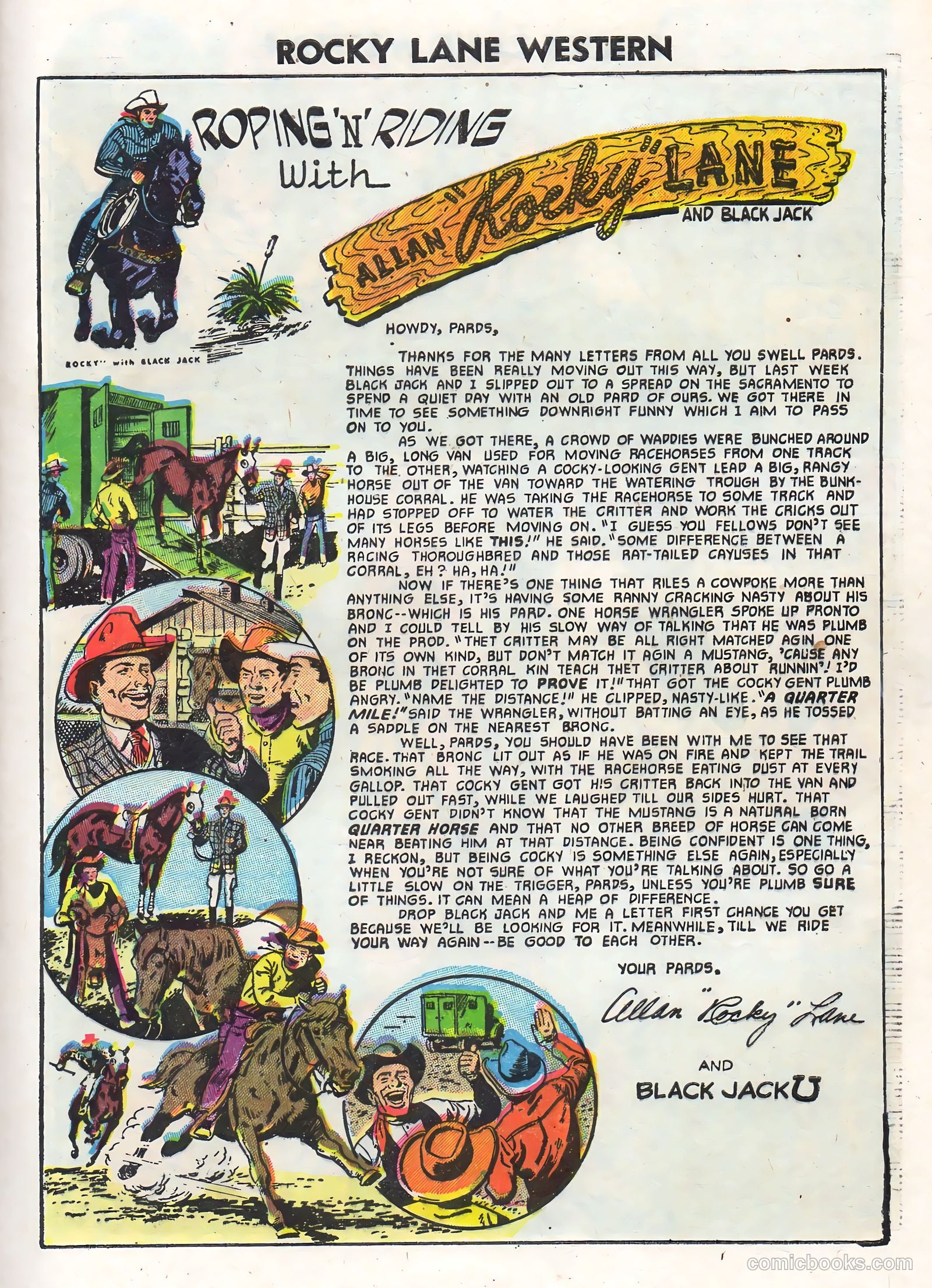 Rocky Lane Western #71 (1956) — page 29 of 36