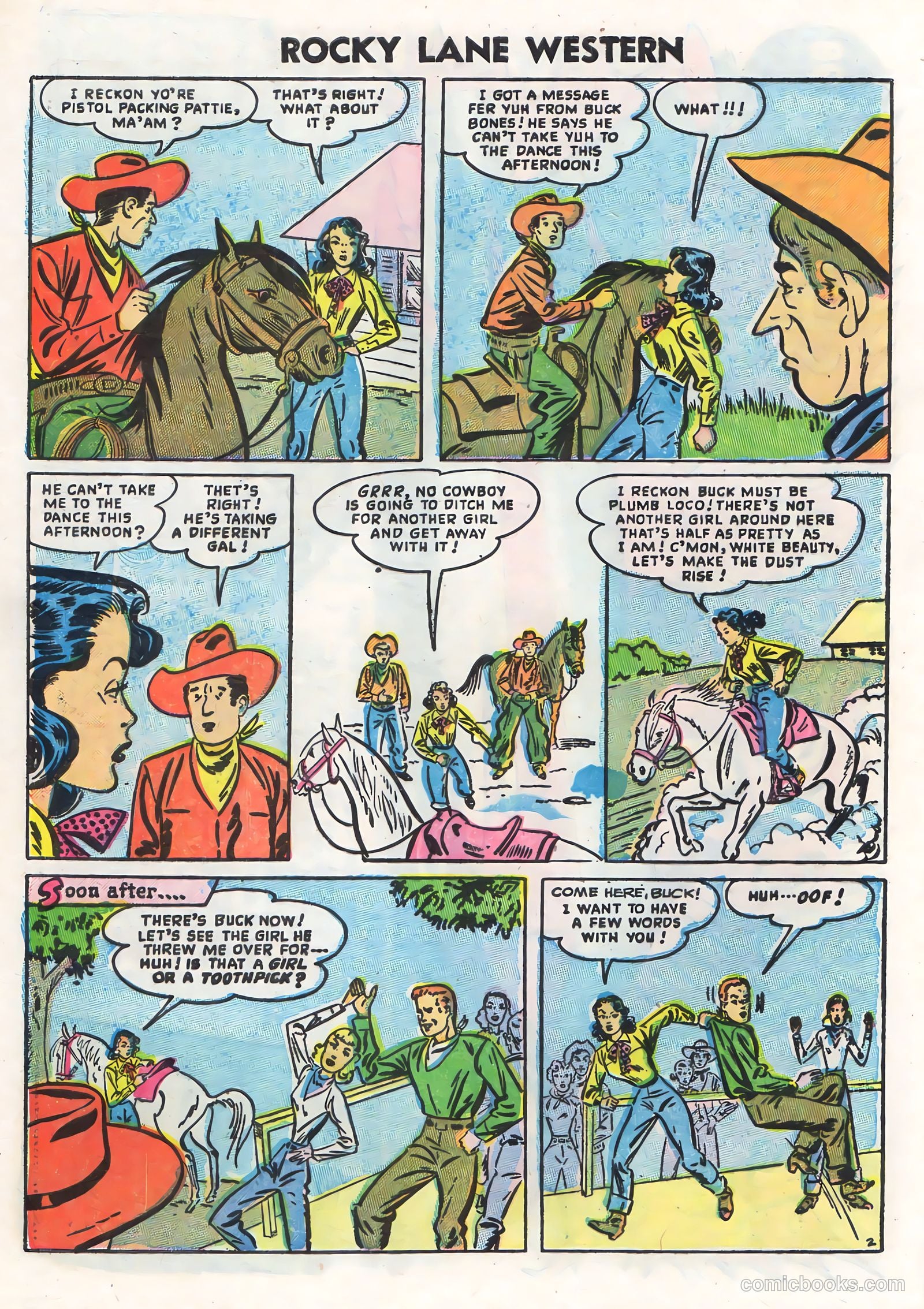 Rocky Lane Western #71 (1956) — page 32 of 36