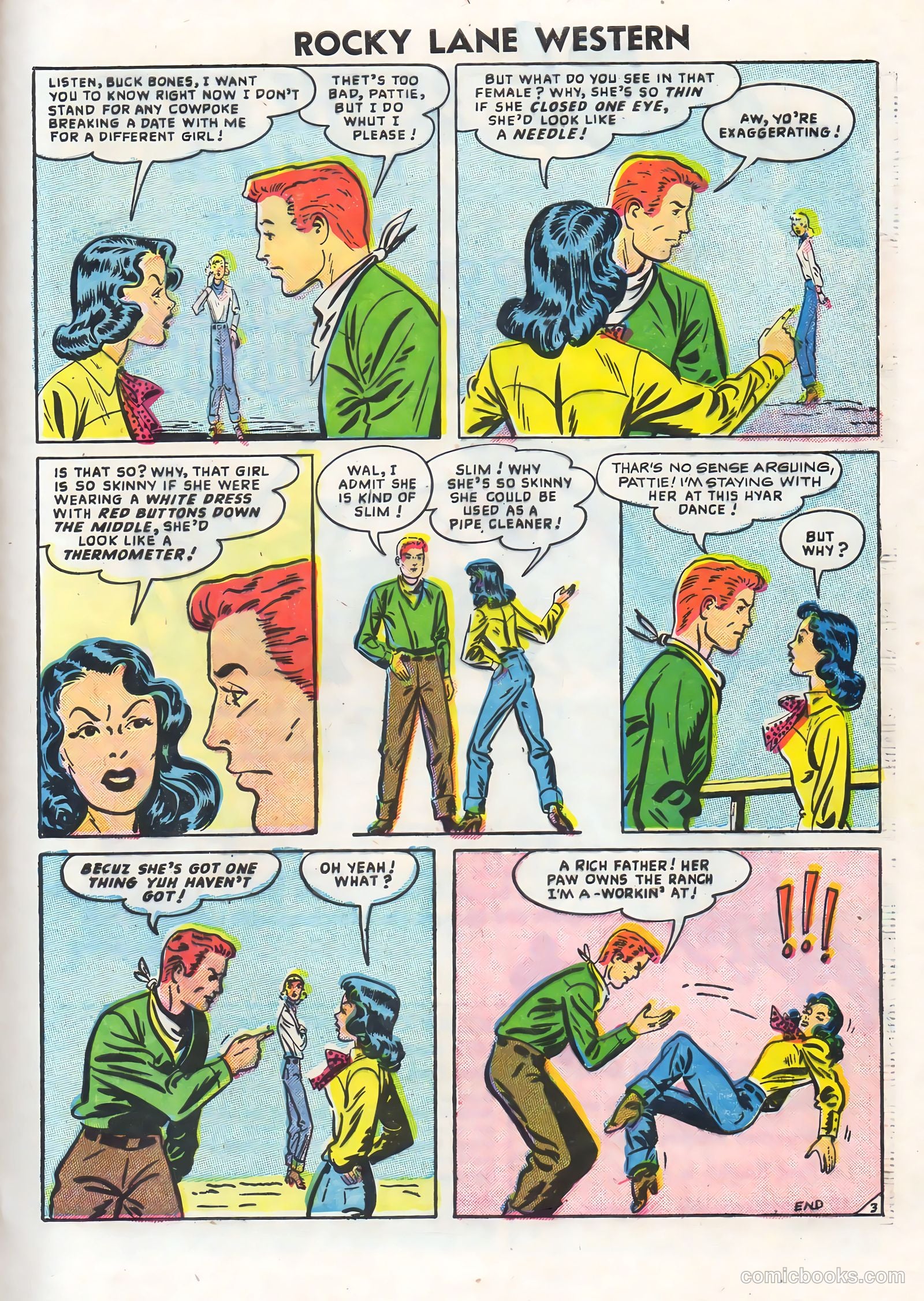 Rocky Lane Western #71 (1956) — page 33 of 36