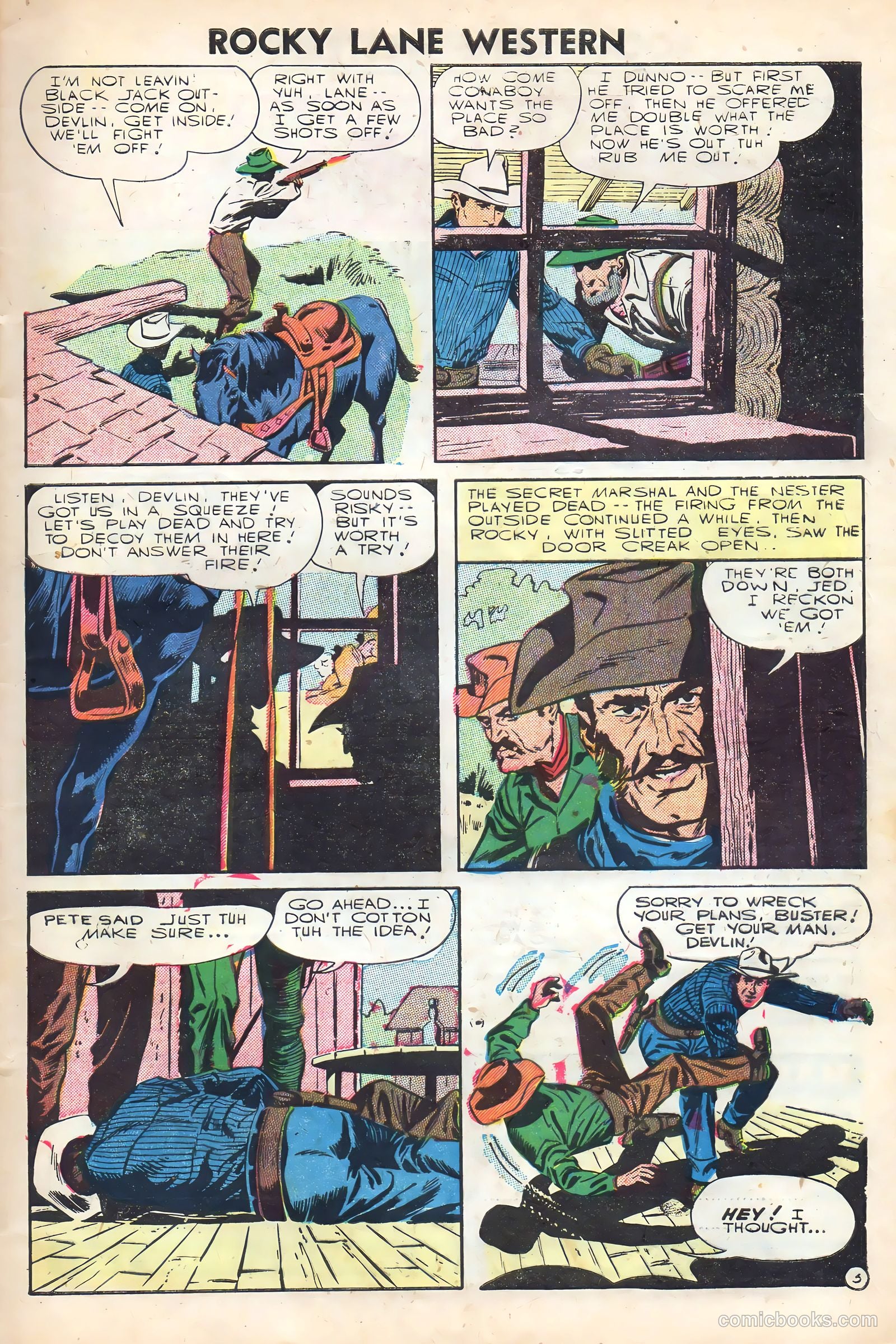 Rocky Lane Western #72 (1956) — page 5 of 36