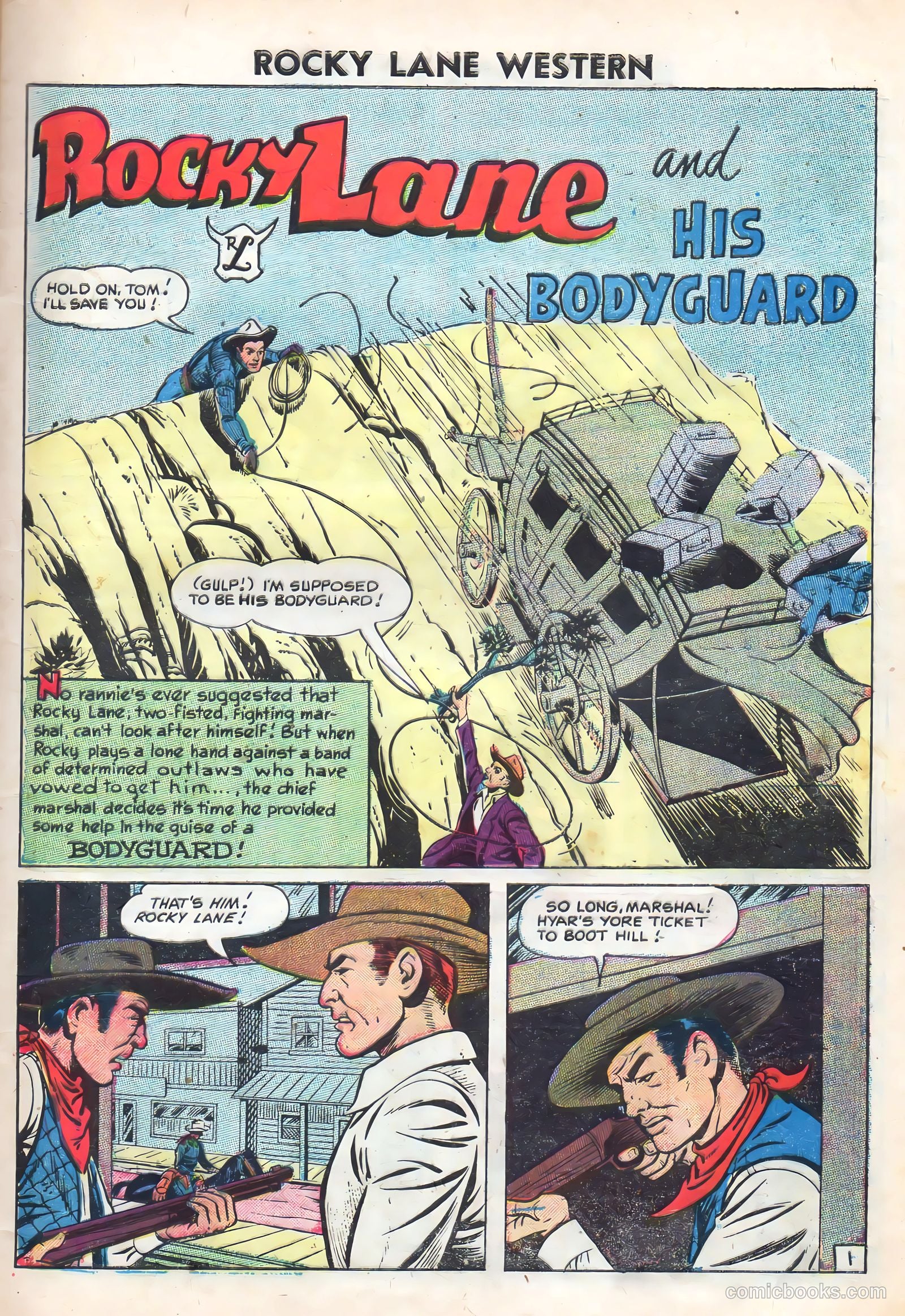 Rocky Lane Western #72 (1956) — page 9 of 36