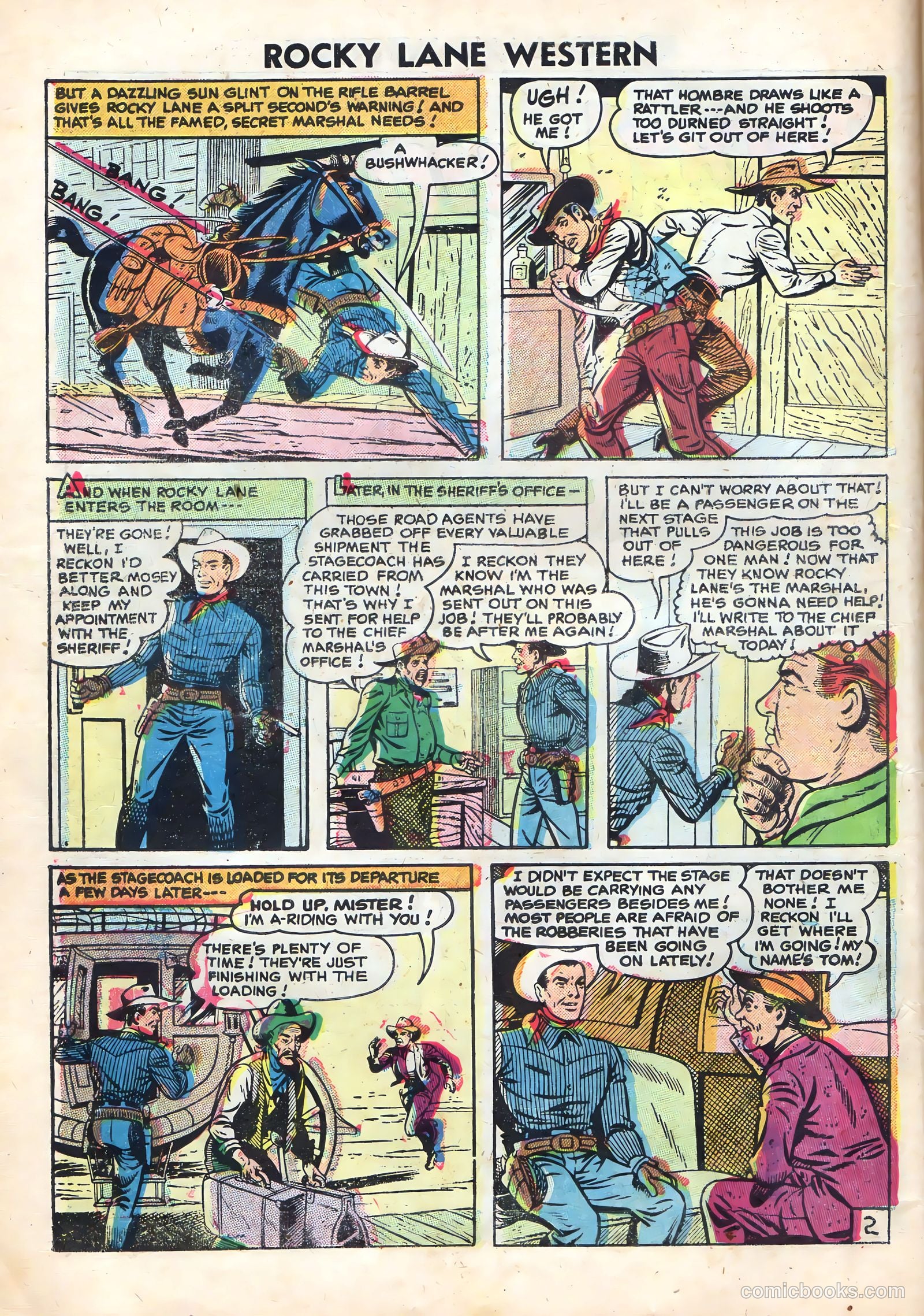 Rocky Lane Western #72 (1956) — page 10 of 36