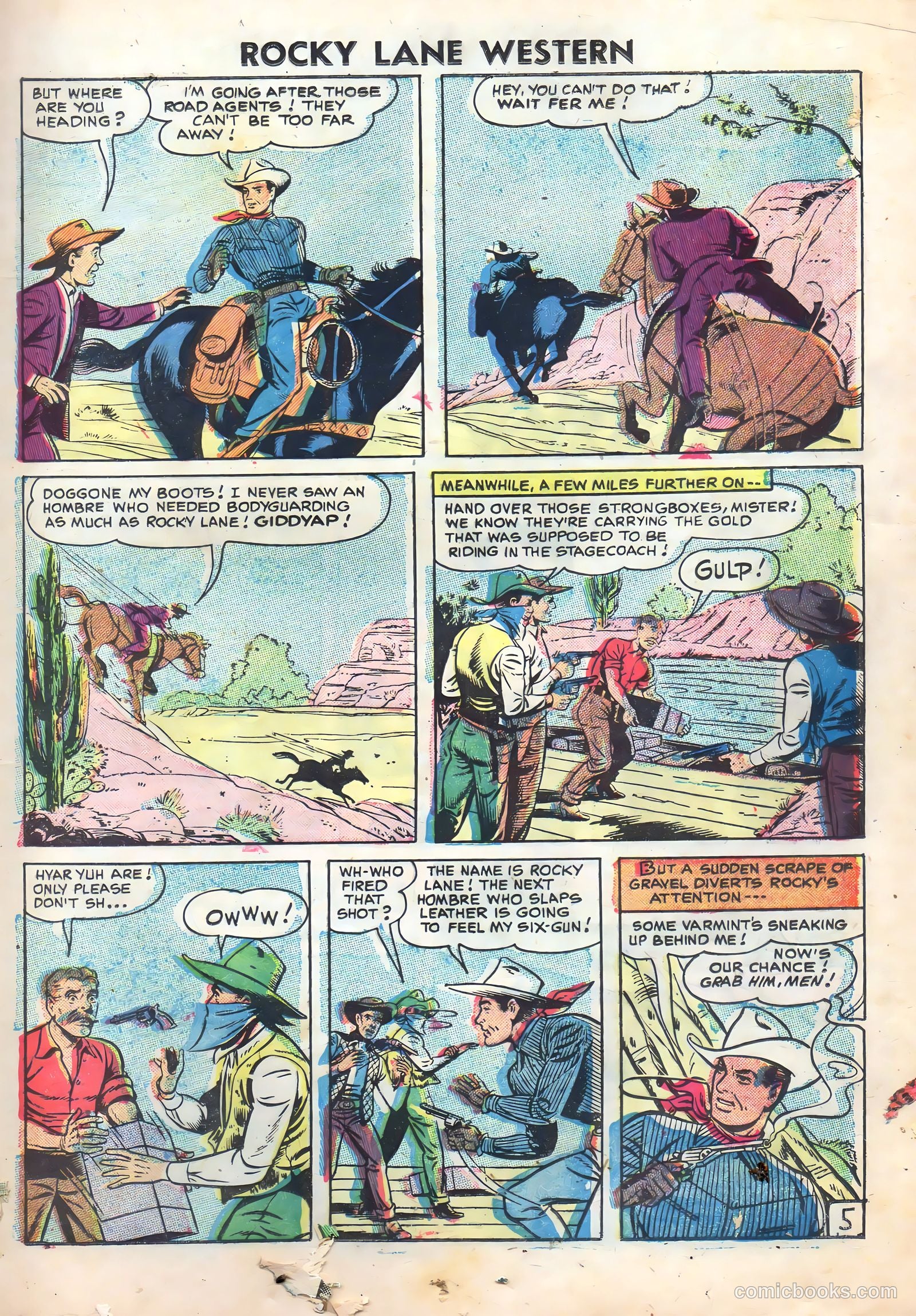 Rocky Lane Western #72 (1956) — page 13 of 36
