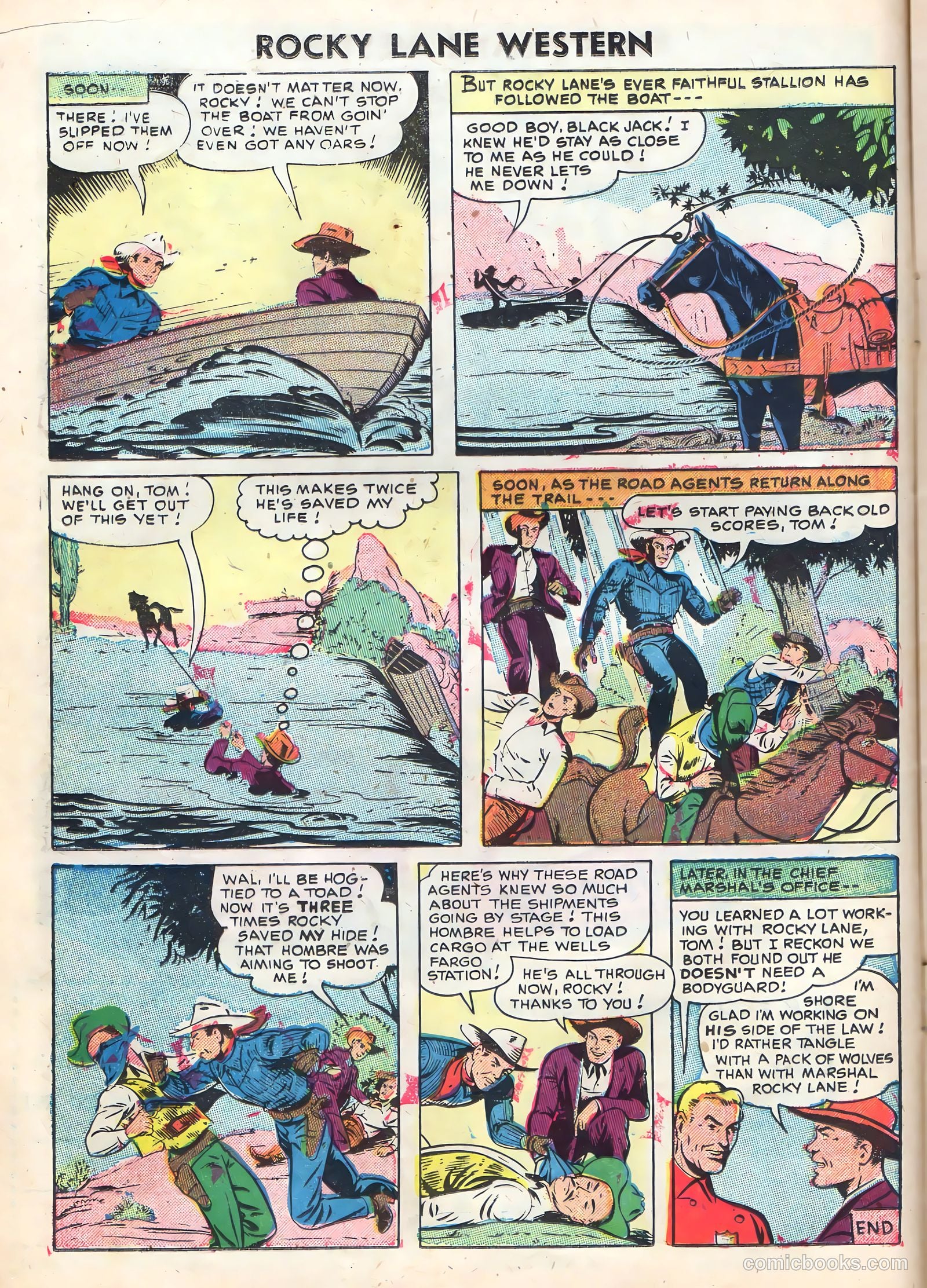 Rocky Lane Western #72 (1956) — page 16 of 36