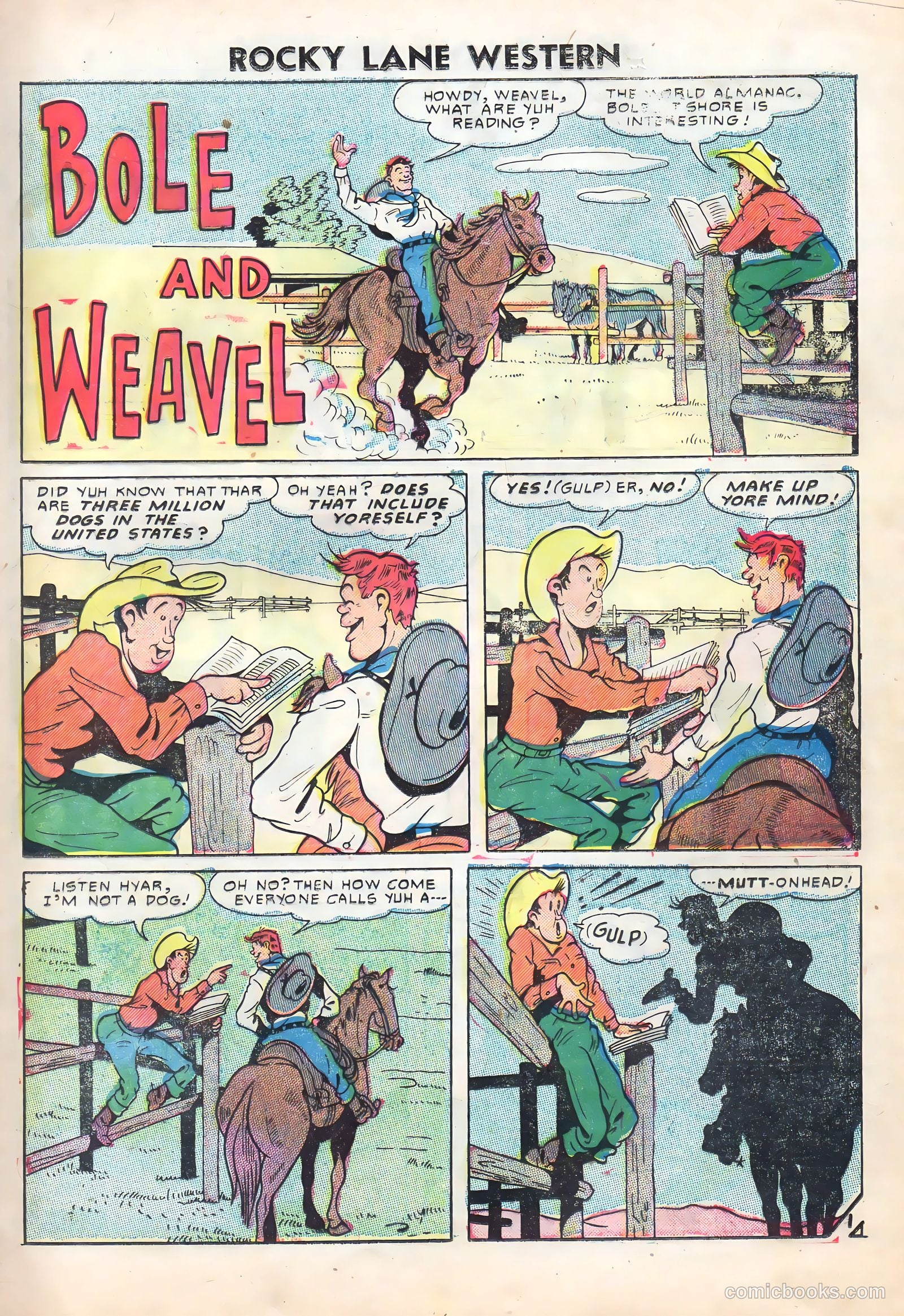 Rocky Lane Western #72 (1956) — page 17 of 36
