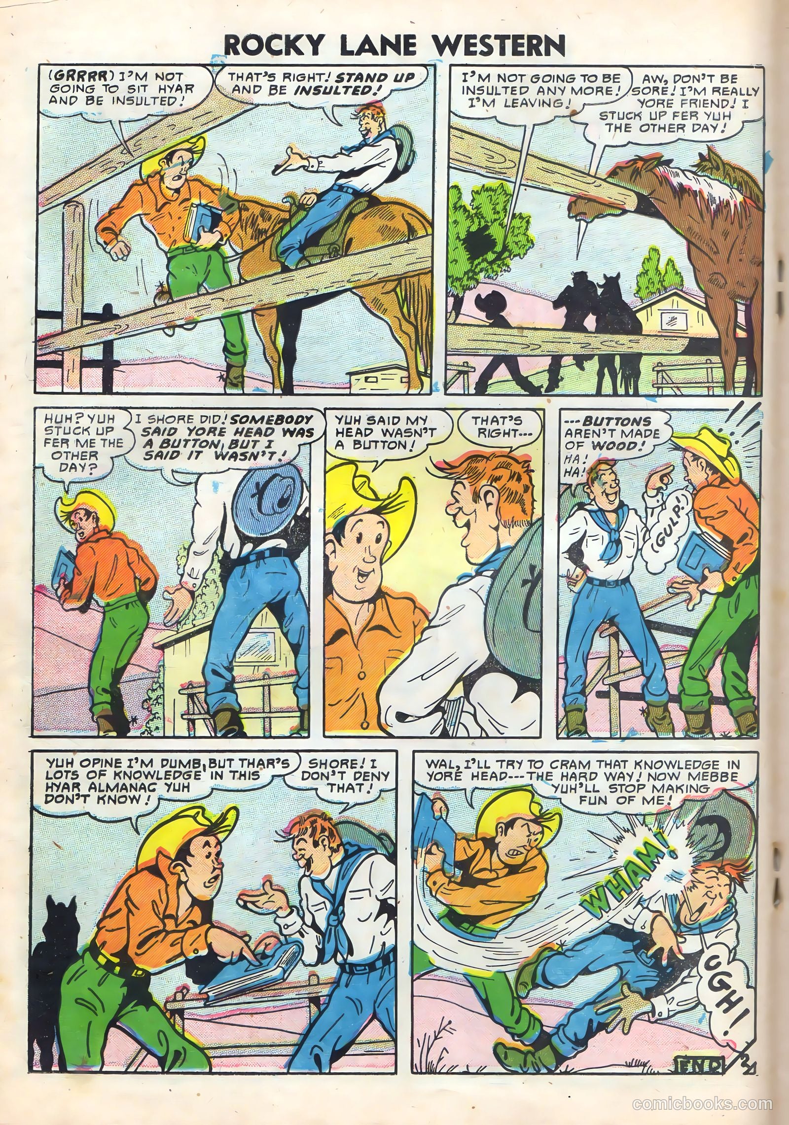Rocky Lane Western #72 (1956) — page 18 of 36