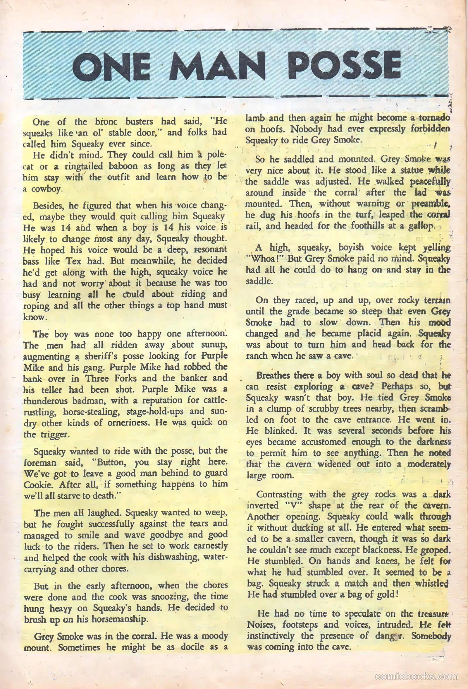Rocky Lane Western #72 (1956) — page 19 of 36