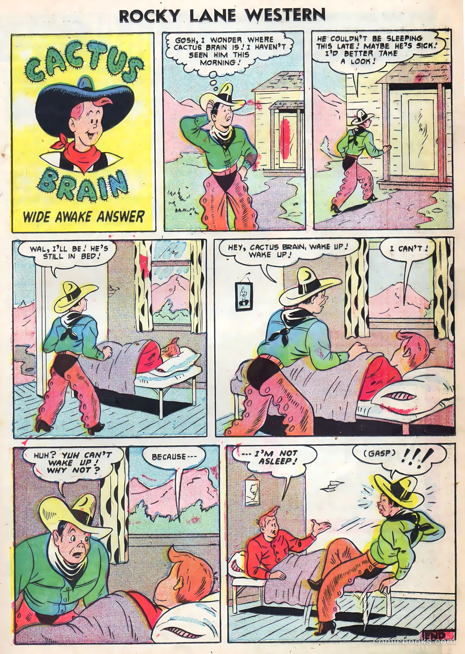 Rocky Lane Western #72 (1956) — page 21 of 36