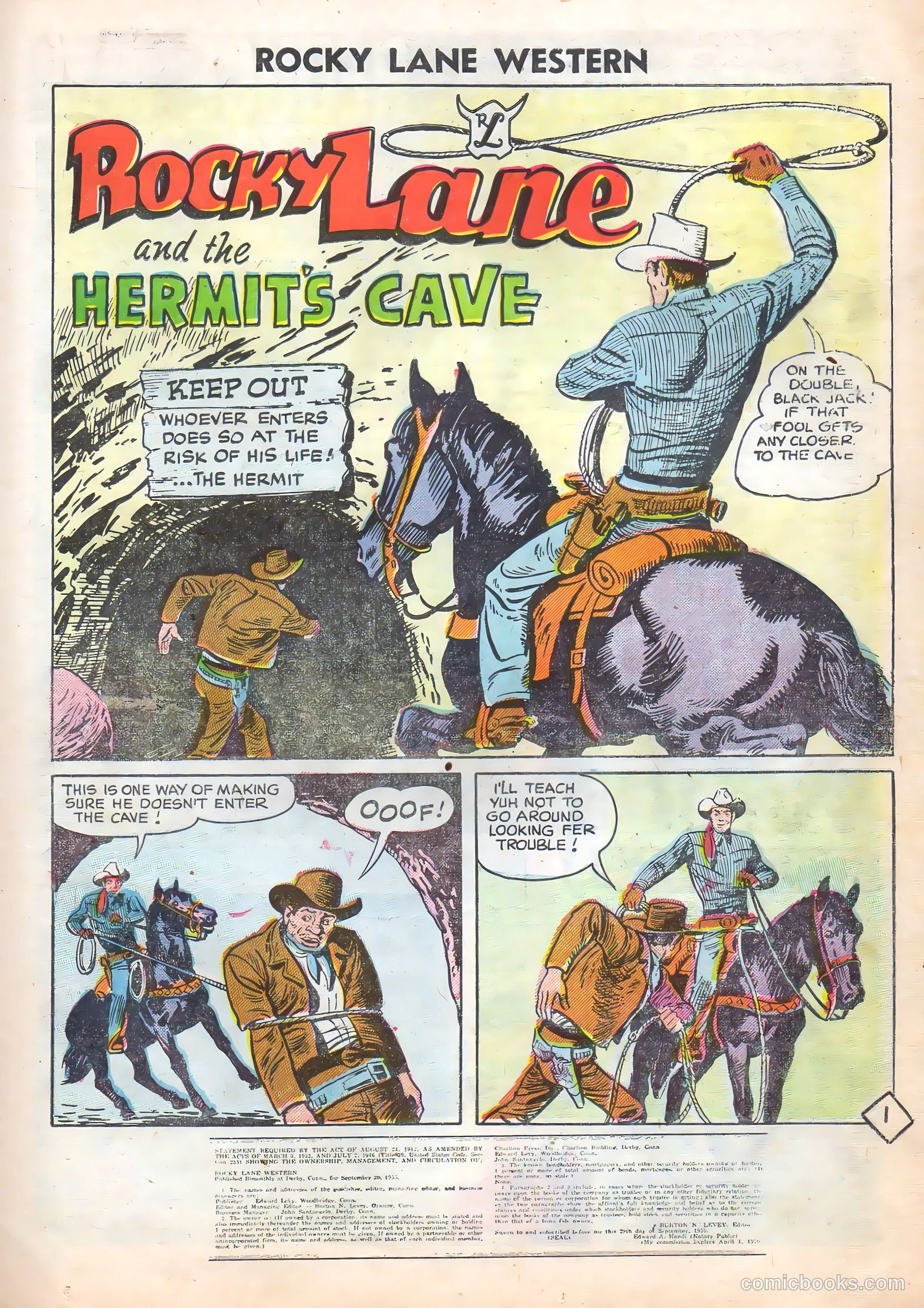 Rocky Lane Western #72 (1956) — page 23 of 36