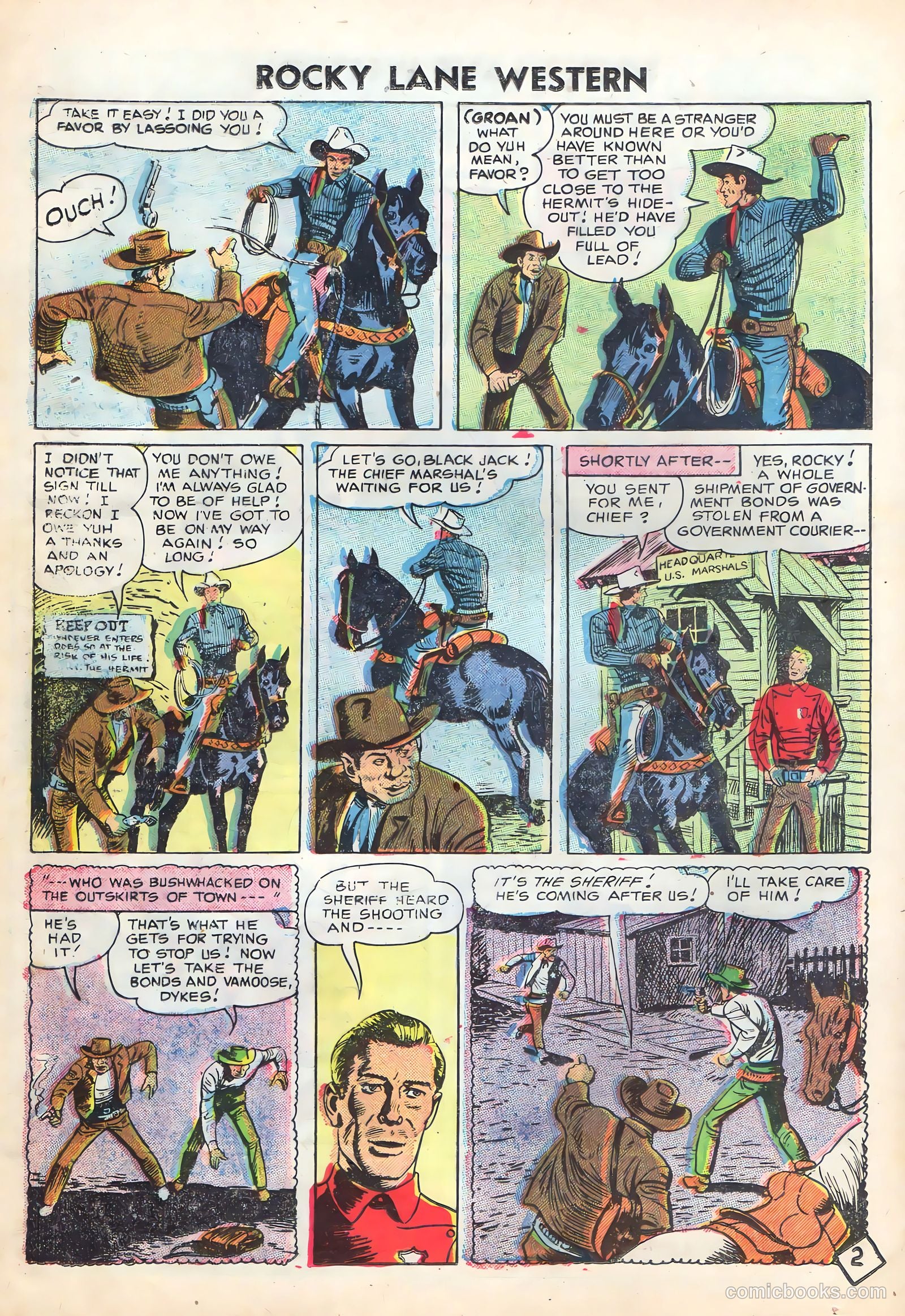 Rocky Lane Western #72 (1956) — page 24 of 36