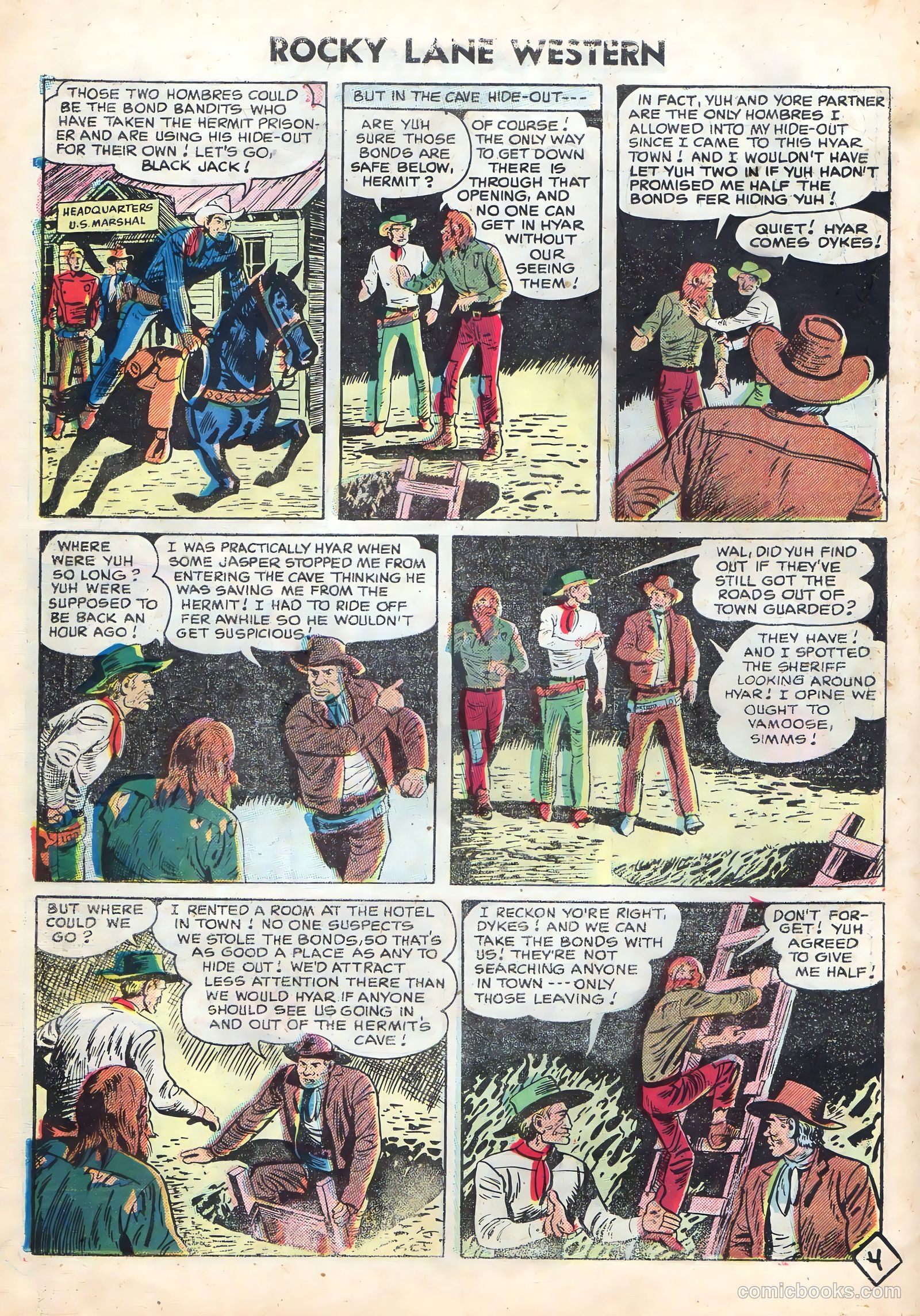 Rocky Lane Western #72 (1956) — page 26 of 36