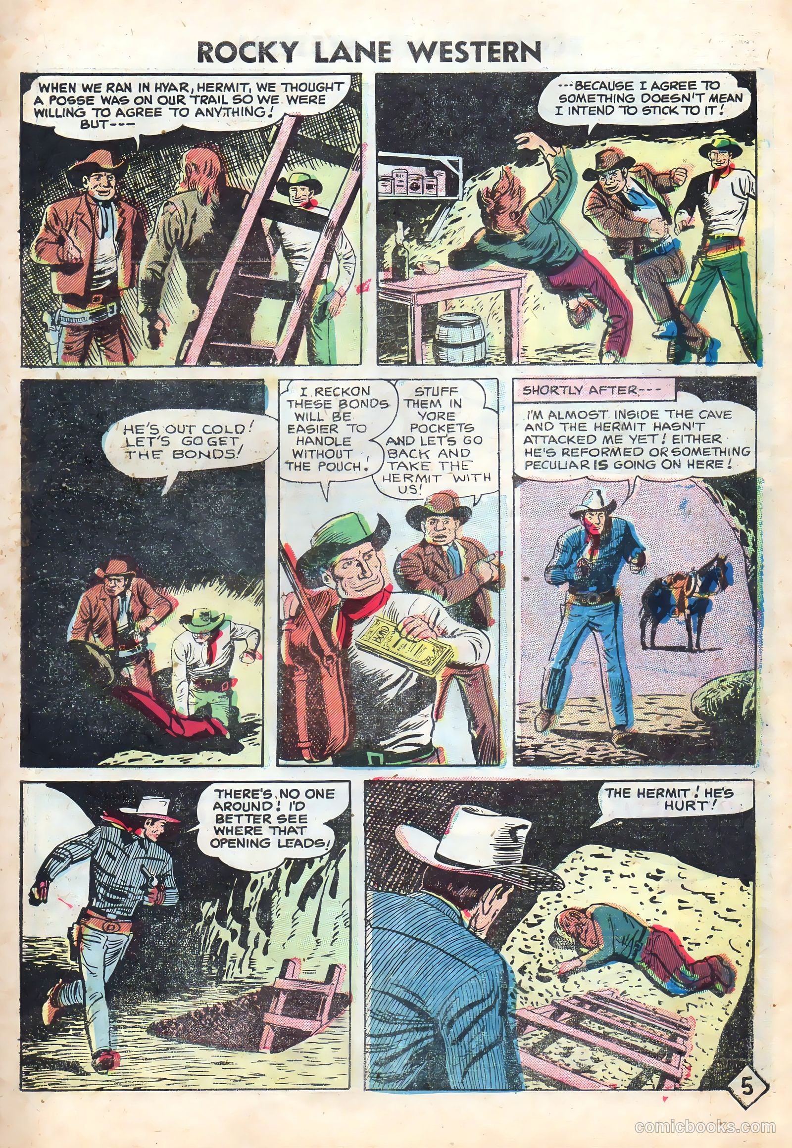 Rocky Lane Western #72 (1956) — page 27 of 36