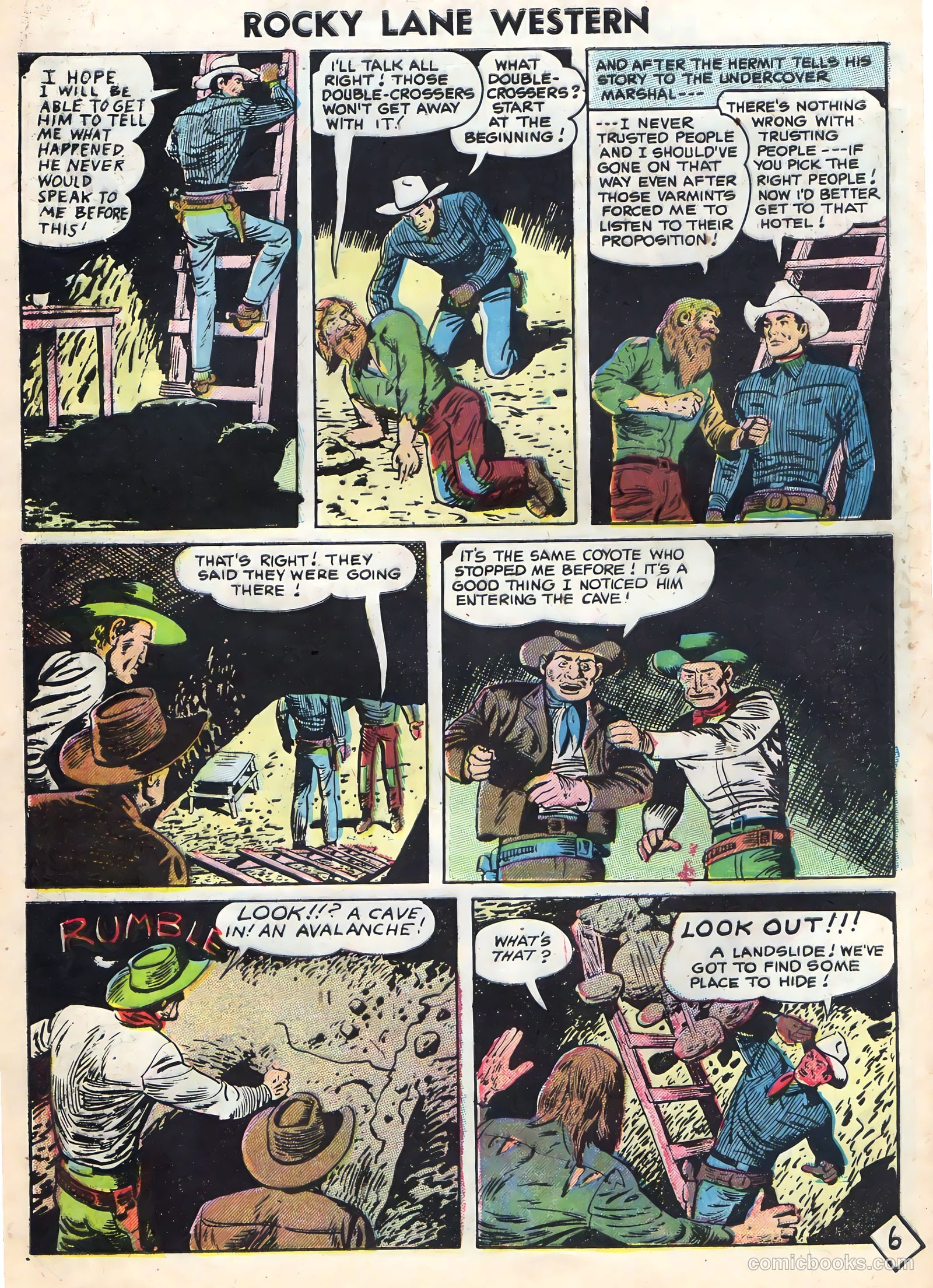 Rocky Lane Western #72 (1956) — page 28 of 36