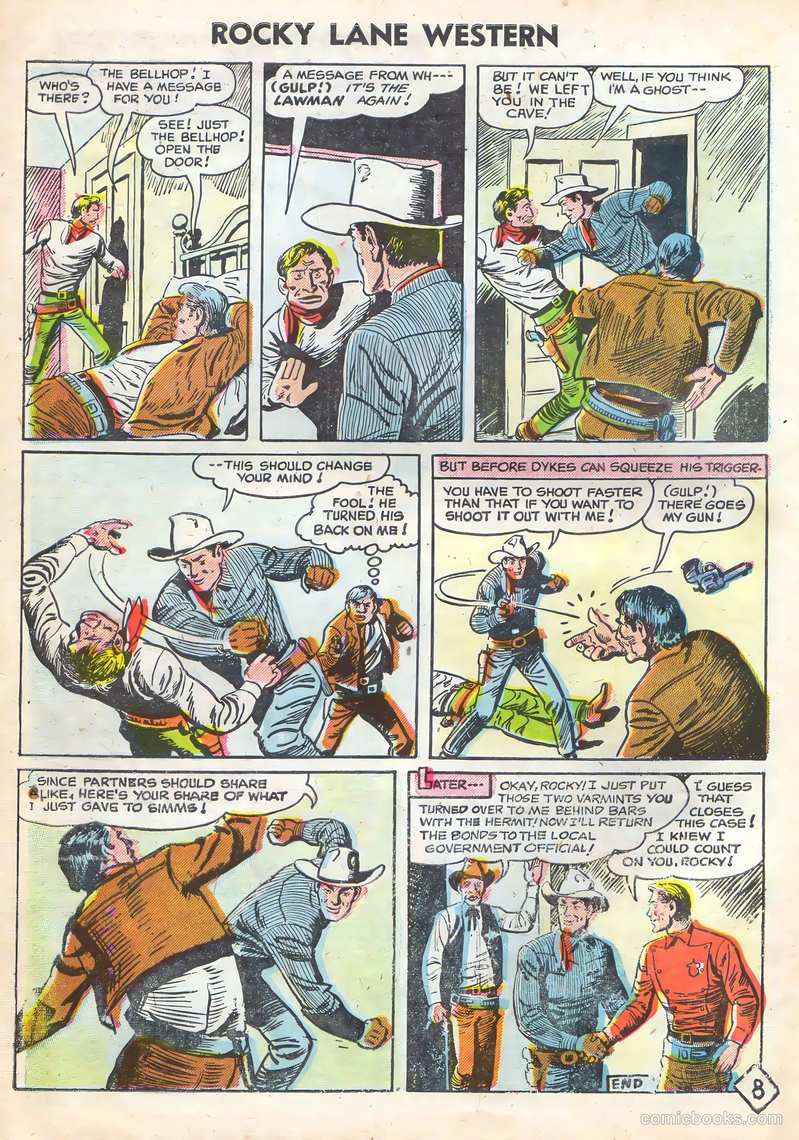 Rocky Lane Western #72 (1956) — page 30 of 36