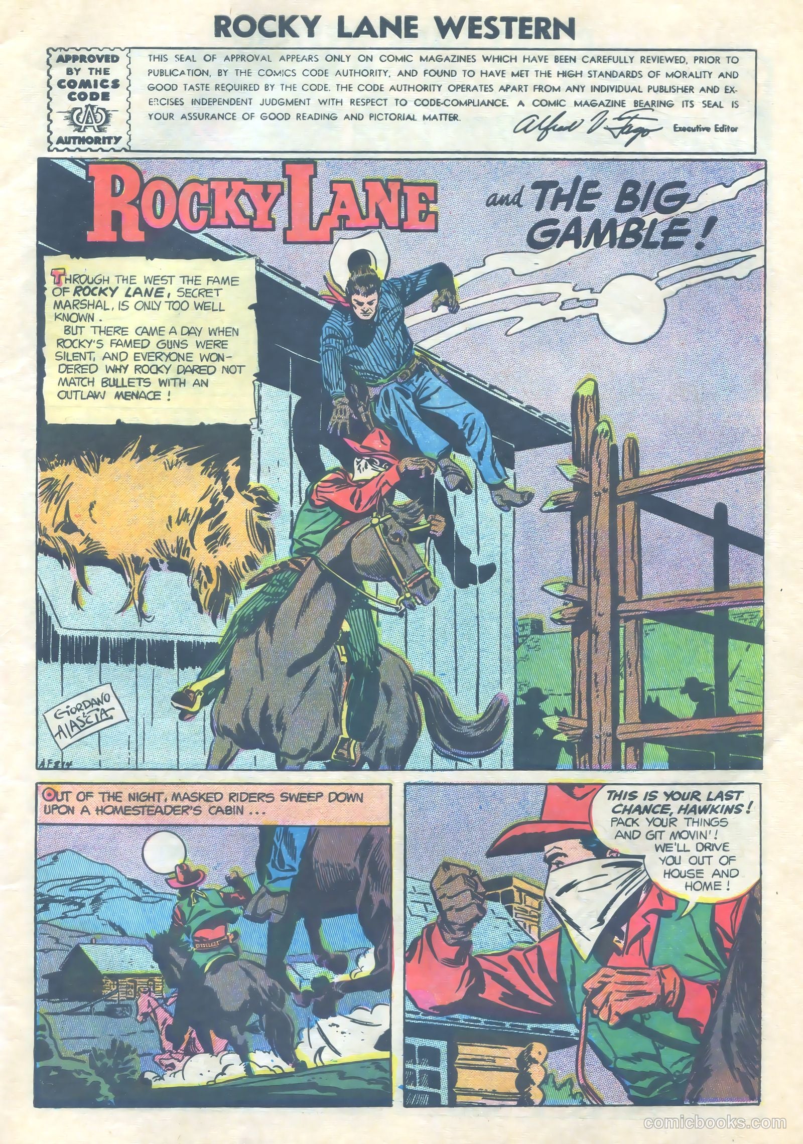 Rocky Lane Western #73 (1952) — page 3 of 36