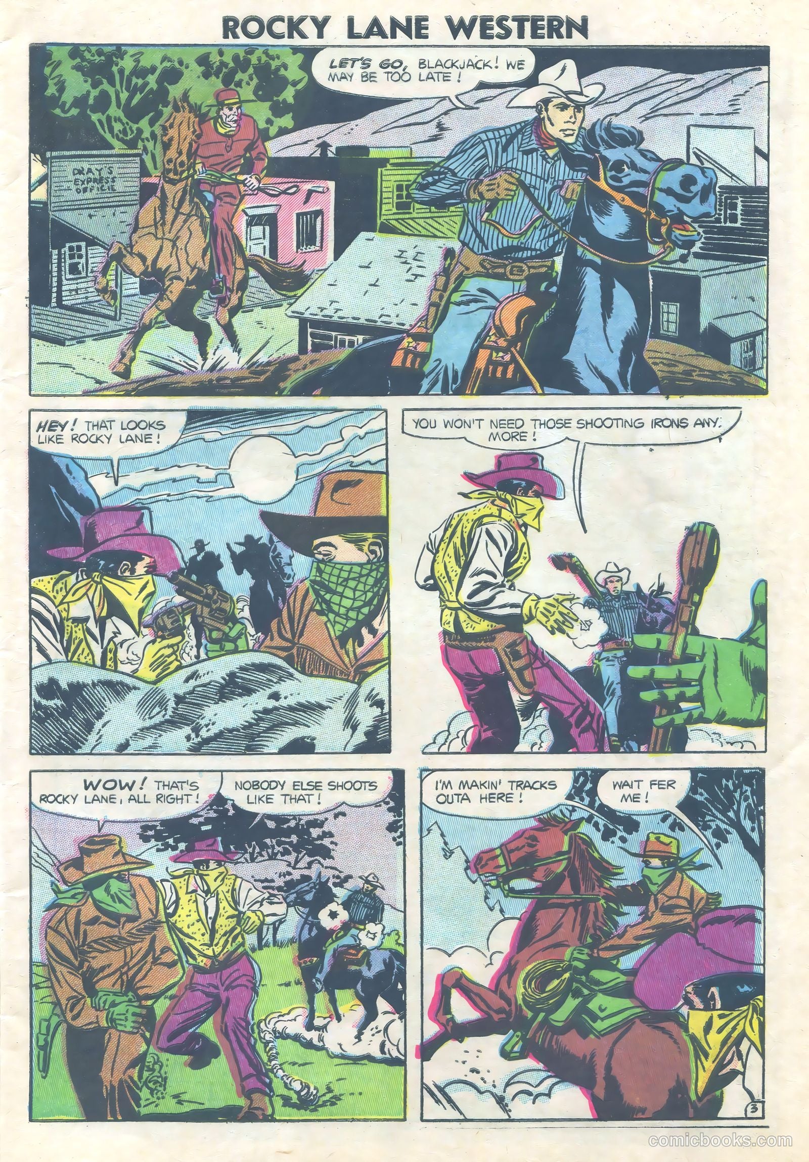 Rocky Lane Western #73 (1952) — page 5 of 36
