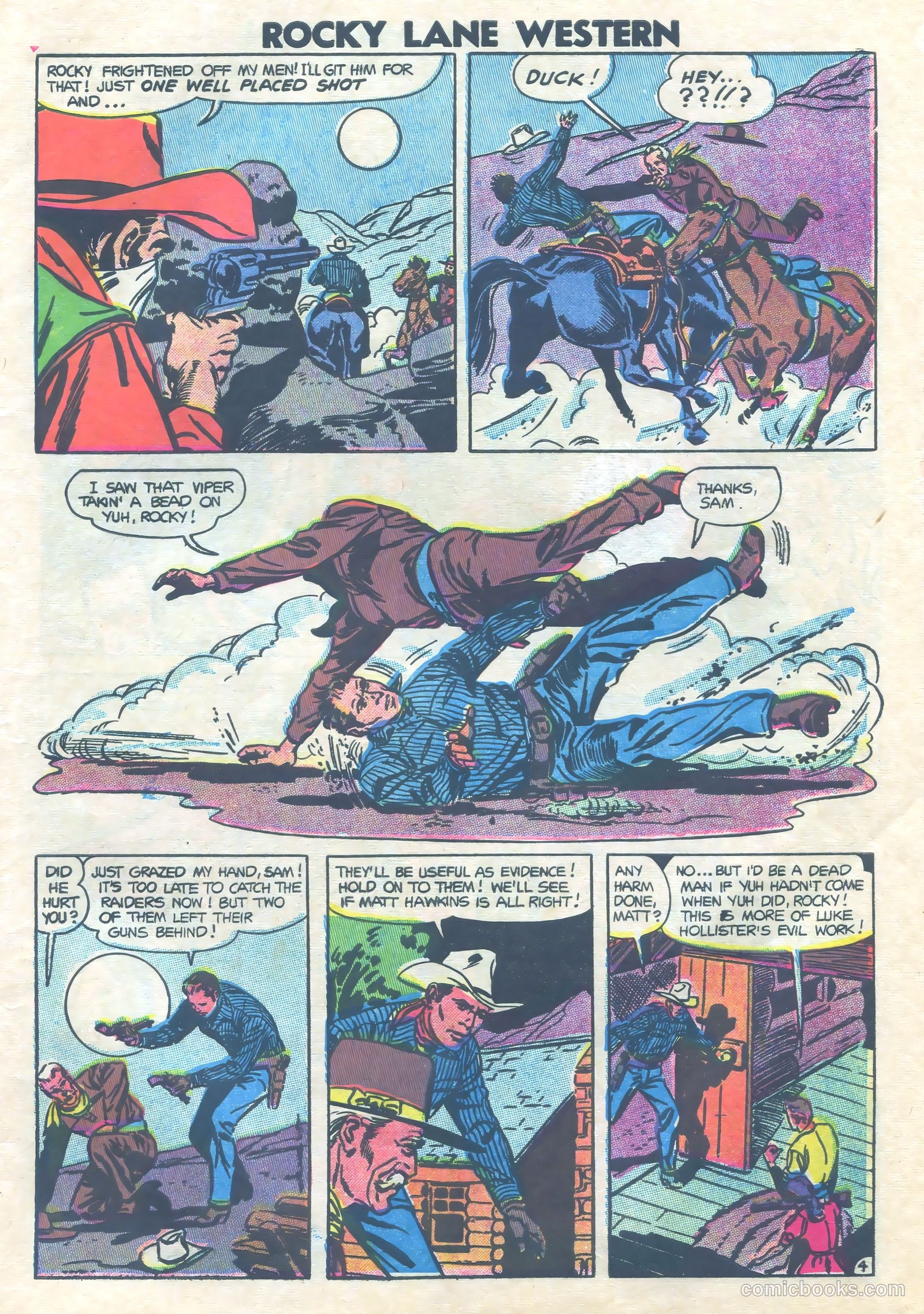 Rocky Lane Western #73 (1952) — page 7 of 36