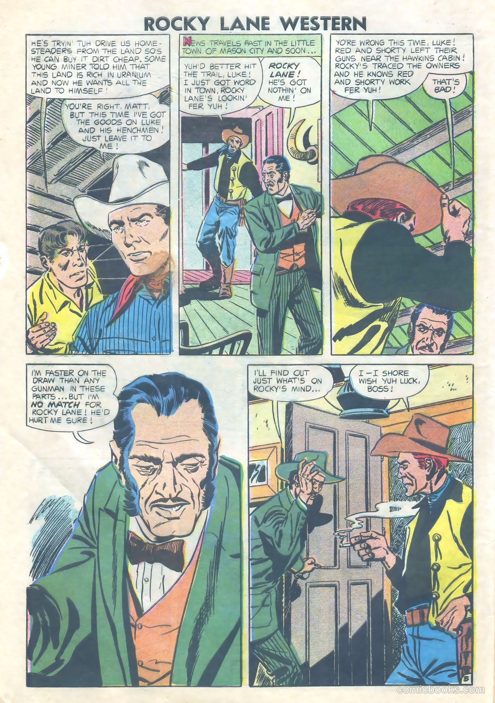 Rocky Lane Western #73 (1952) — page 8 of 36