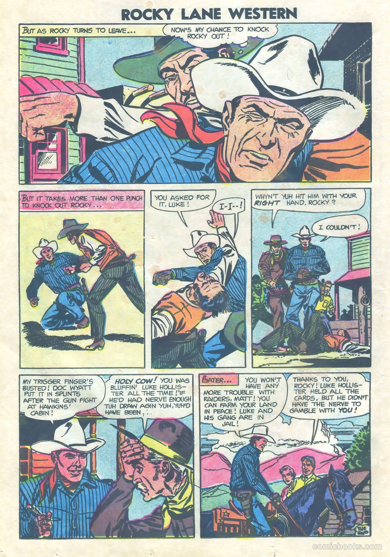 Rocky Lane Western #73 (1952) — page 14 of 36
