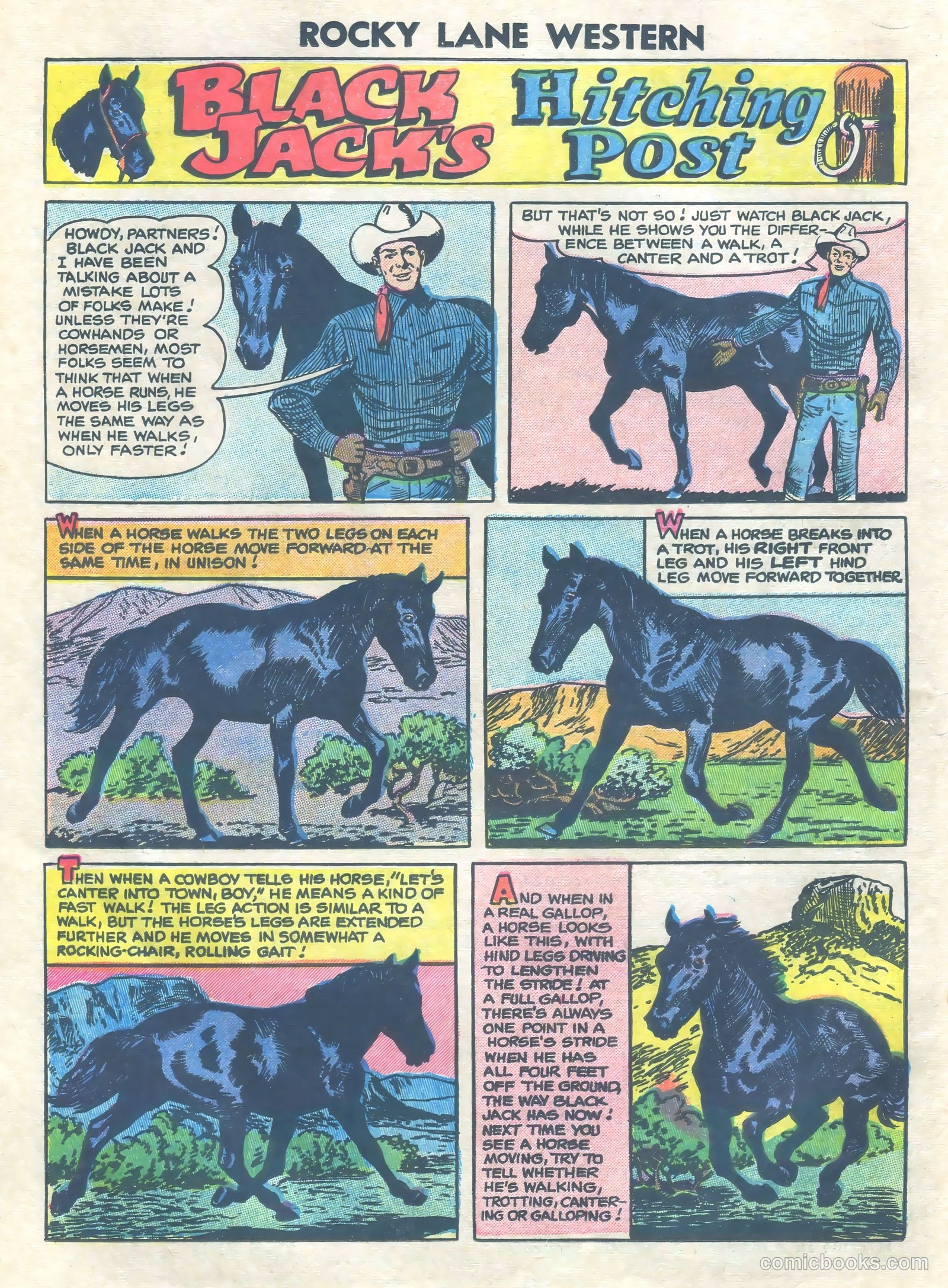 Rocky Lane Western #73 (1952) — page 18 of 36
