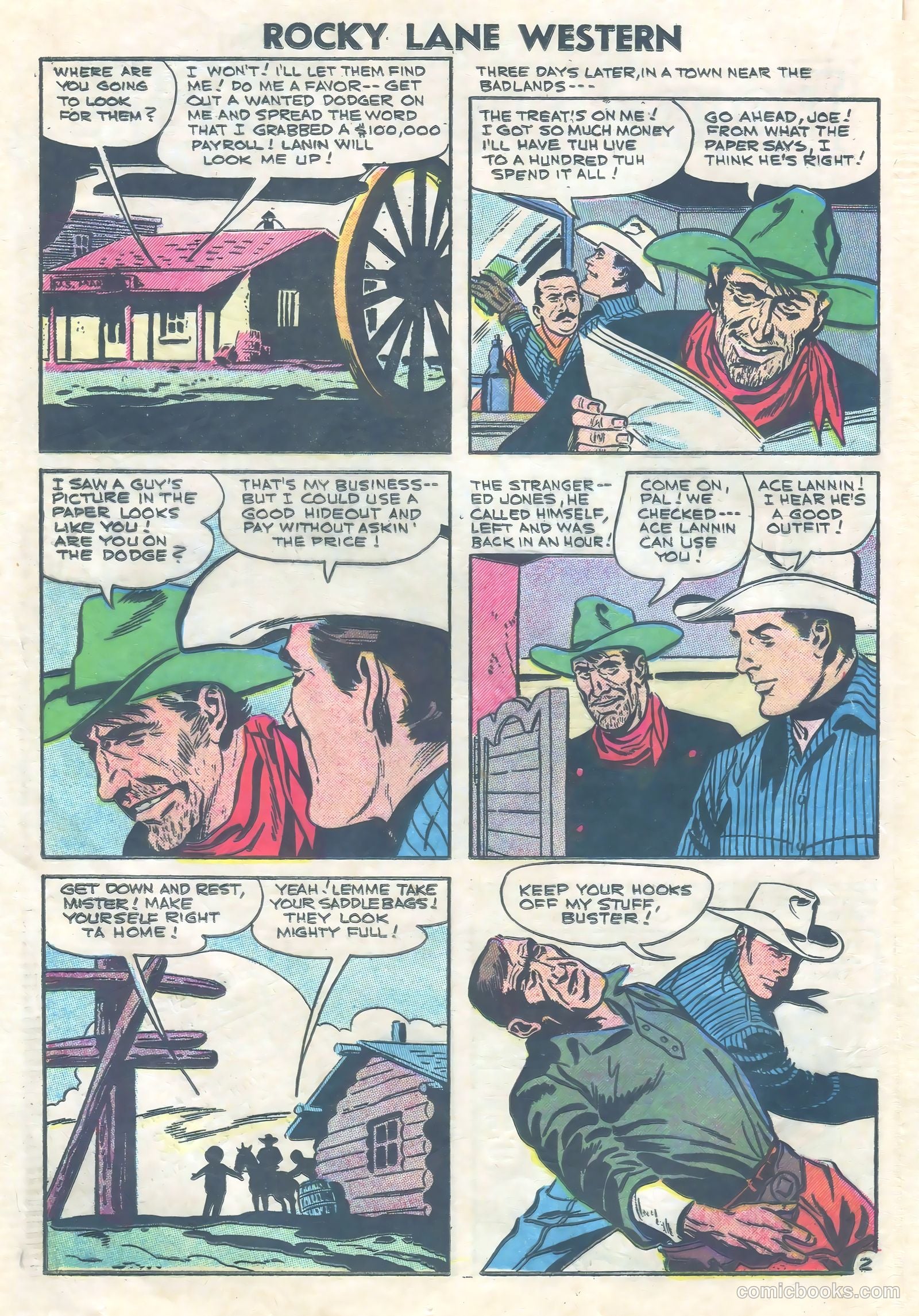 Rocky Lane Western #73 (1952) — page 20 of 36