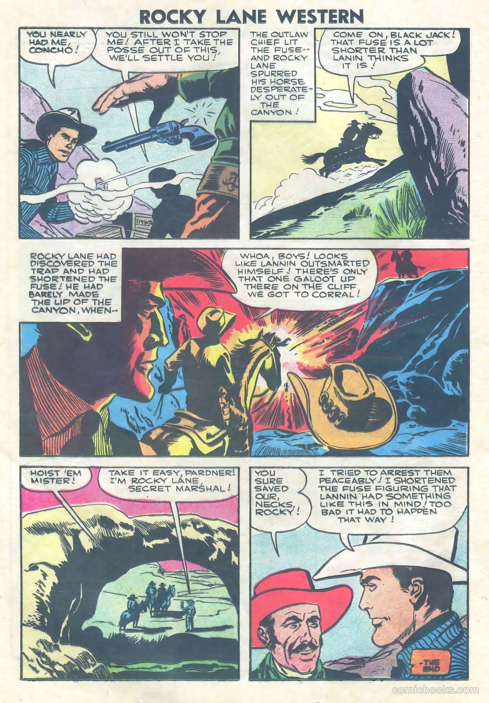 Rocky Lane Western #73 (1952) — page 24 of 36