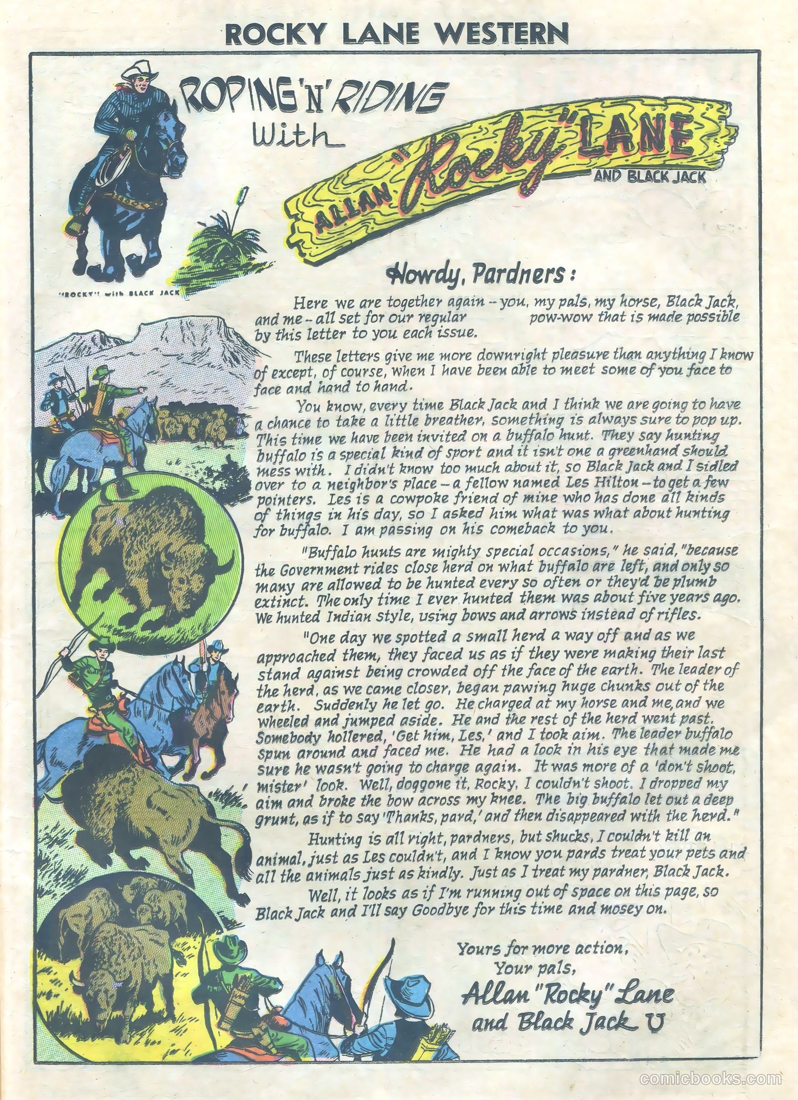 Rocky Lane Western #73 (1952) — page 25 of 36