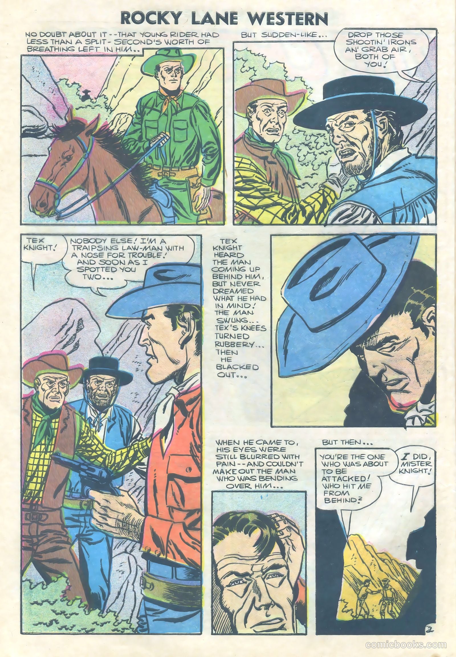 Rocky Lane Western #73 (1952) — page 28 of 36