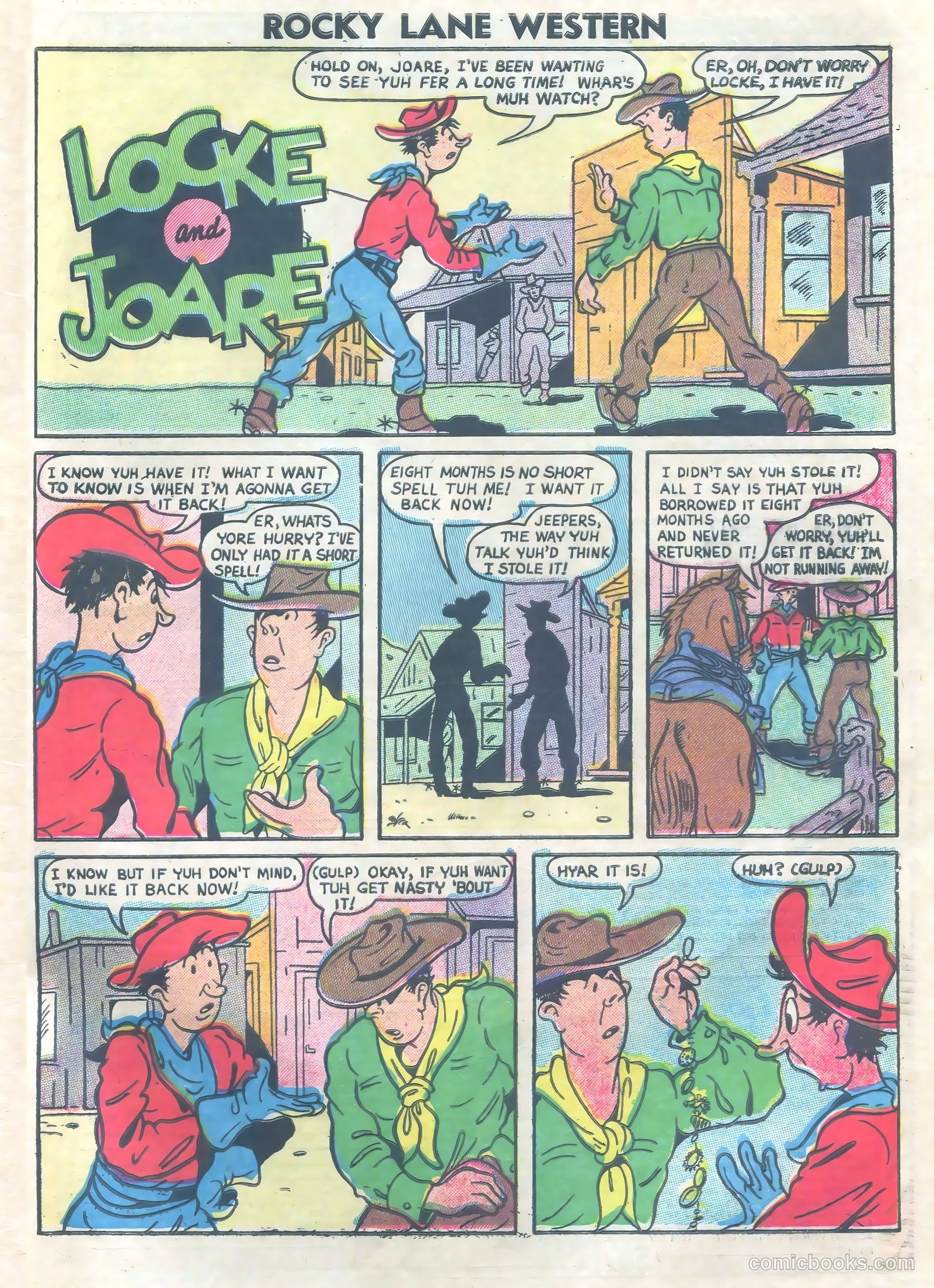 Rocky Lane Western #73 (1952) — page 33 of 36