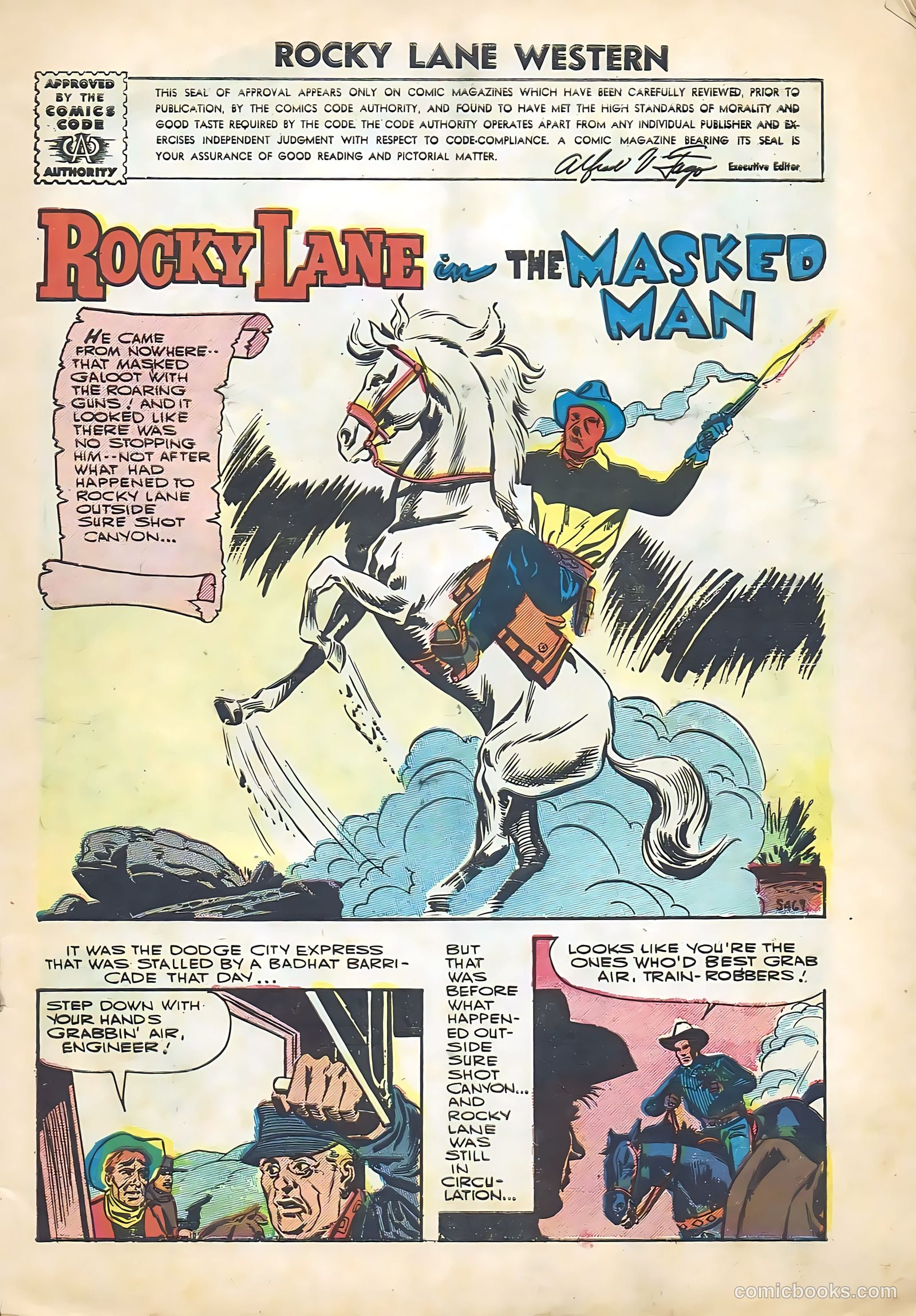 Rocky Lane Western #74 (1956) — page 3 of 36