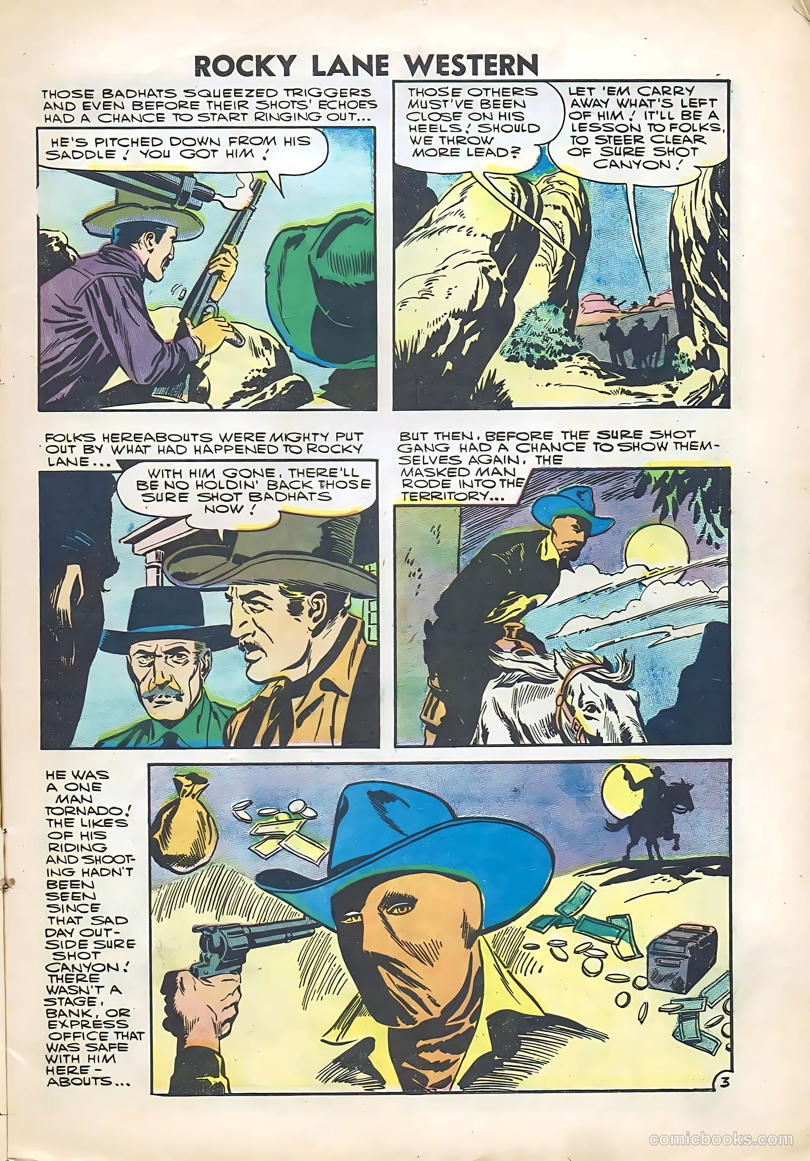Rocky Lane Western #74 (1956) — page 5 of 36