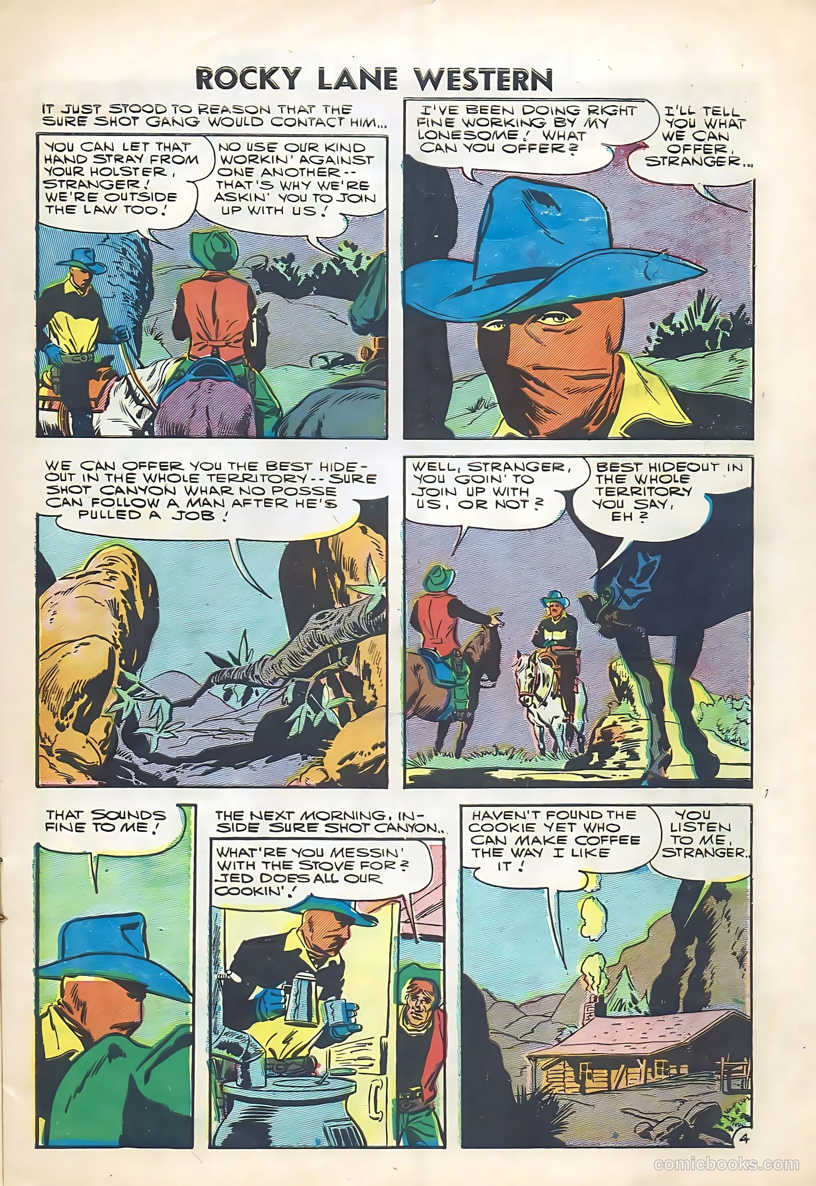 Rocky Lane Western #74 (1956) — page 7 of 36