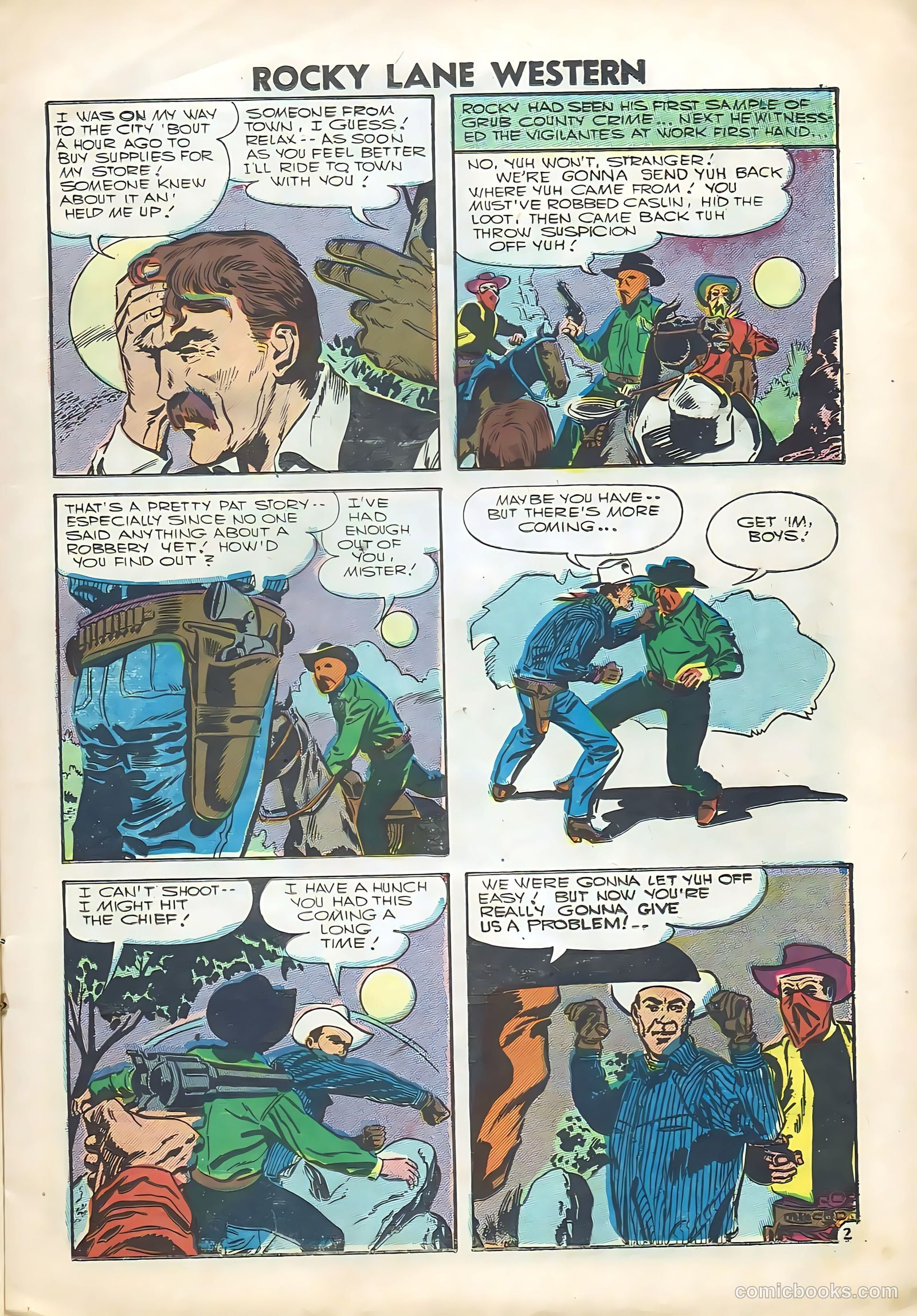Rocky Lane Western #74 (1956) — page 11 of 36