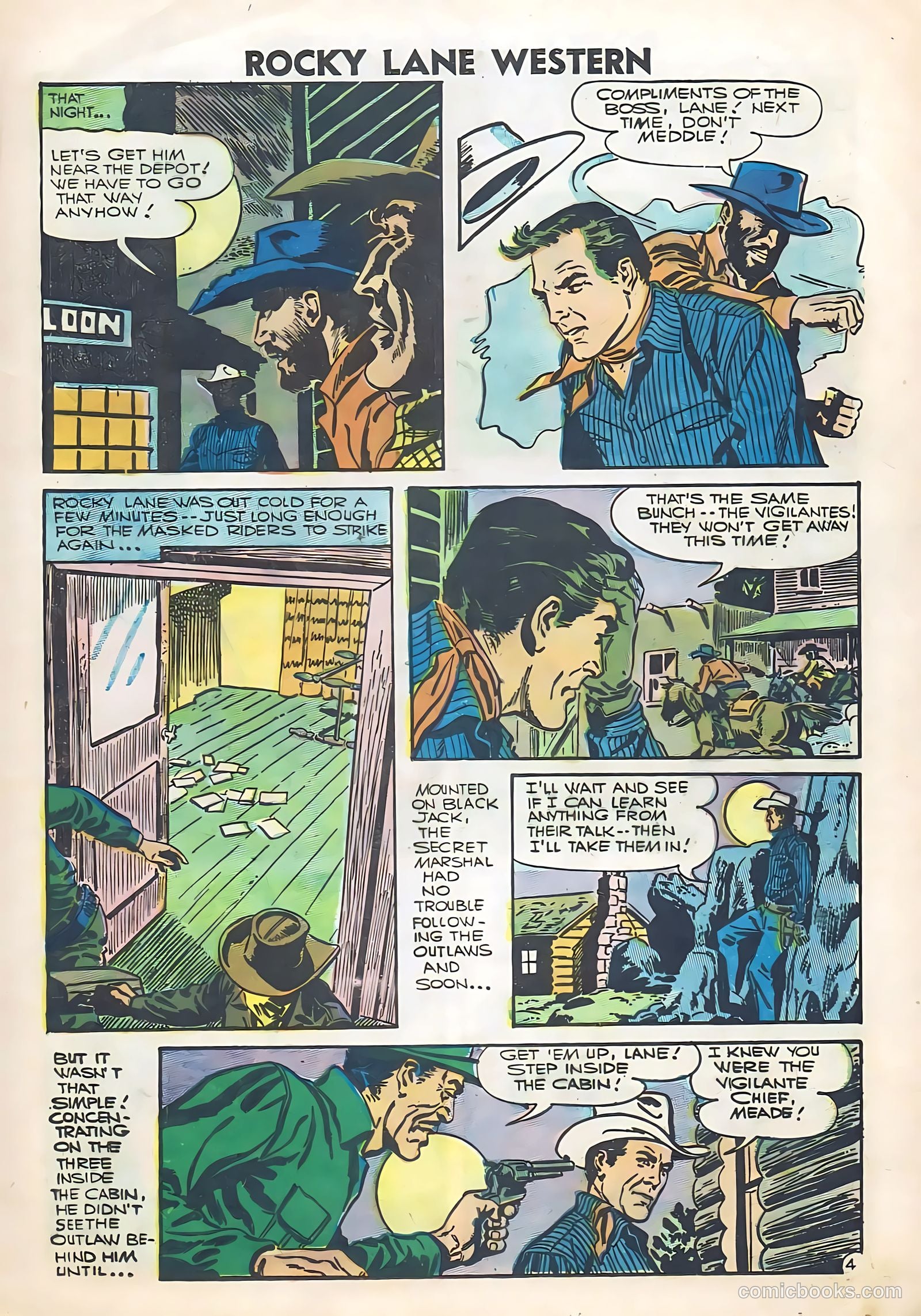 Rocky Lane Western #74 (1956) — page 13 of 36