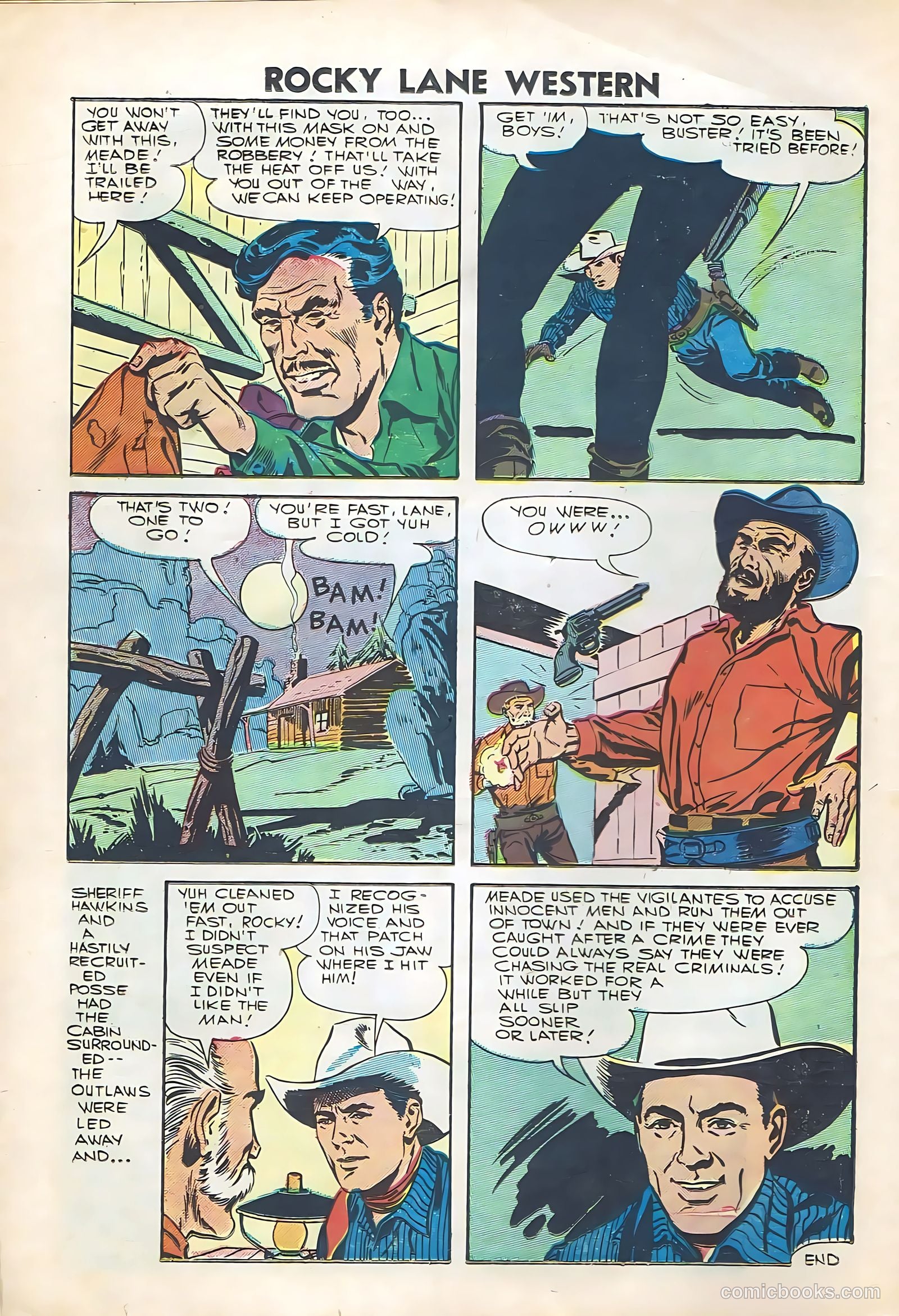 Rocky Lane Western #74 (1956) — page 14 of 36