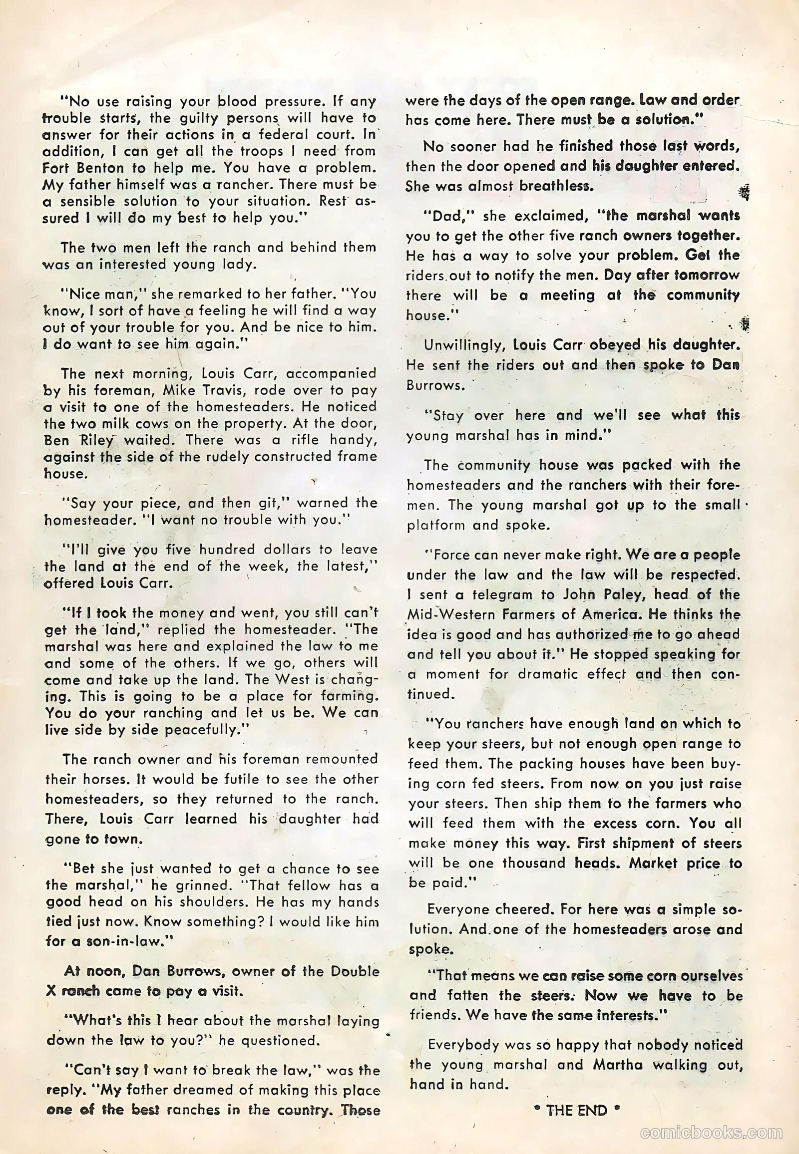 Rocky Lane Western #74 (1956) — page 17 of 36