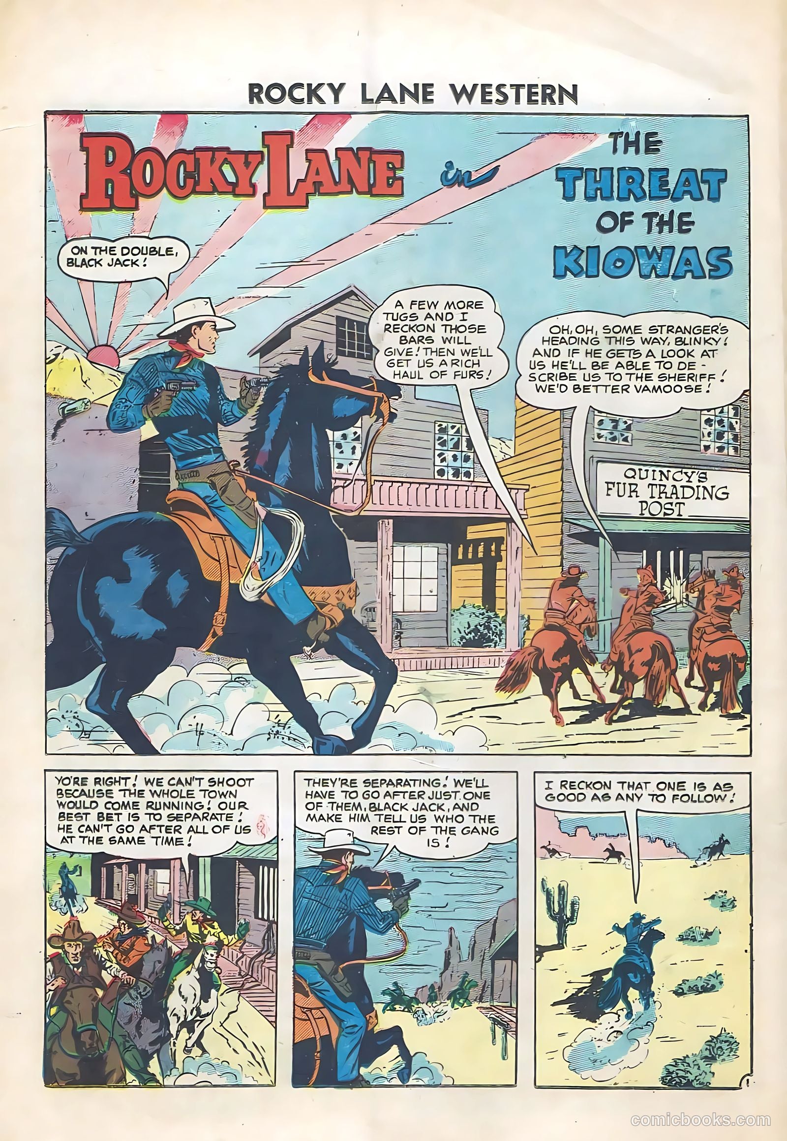 Rocky Lane Western #74 (1956) — page 18 of 36