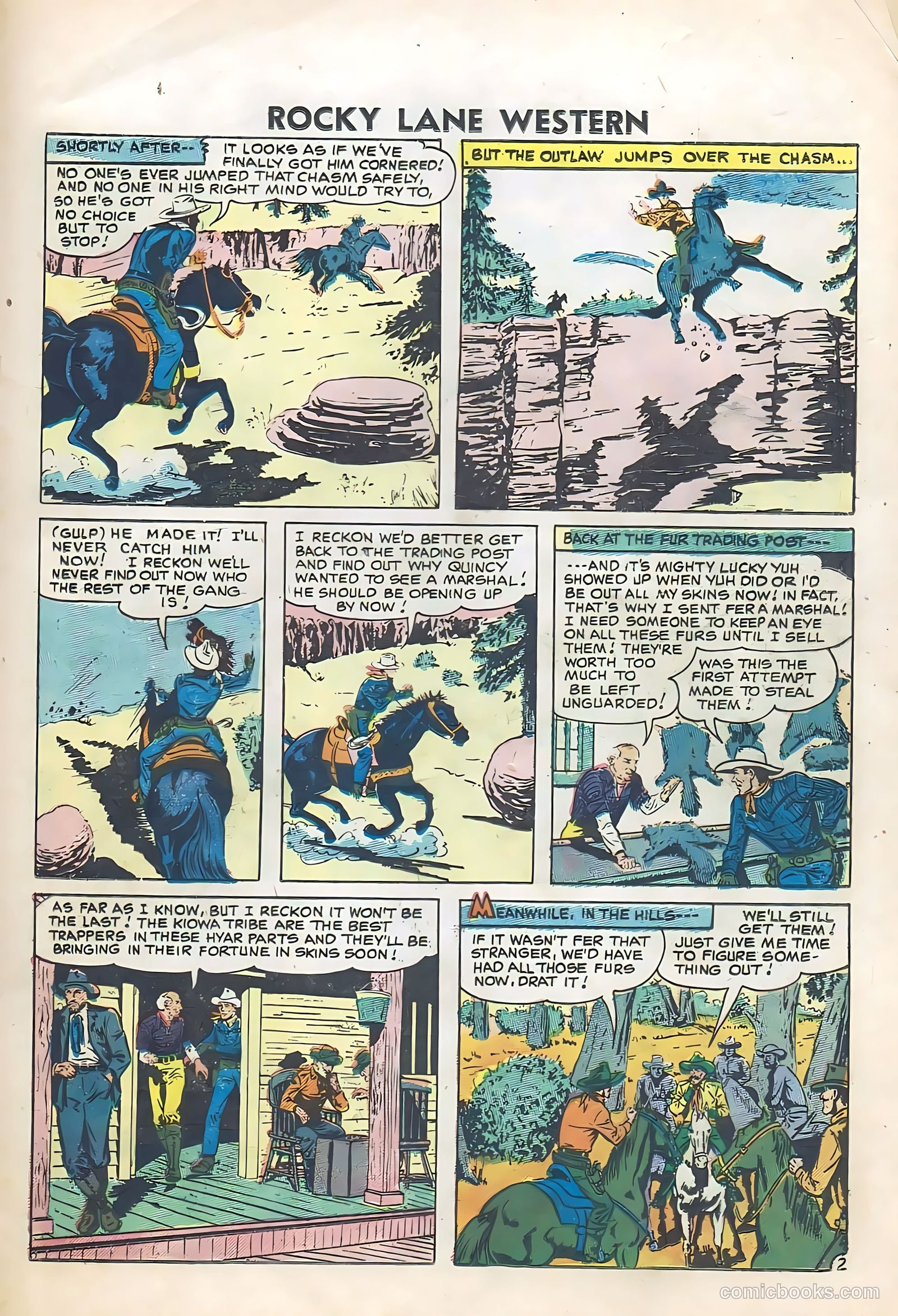 Rocky Lane Western #74 (1956) — page 19 of 36