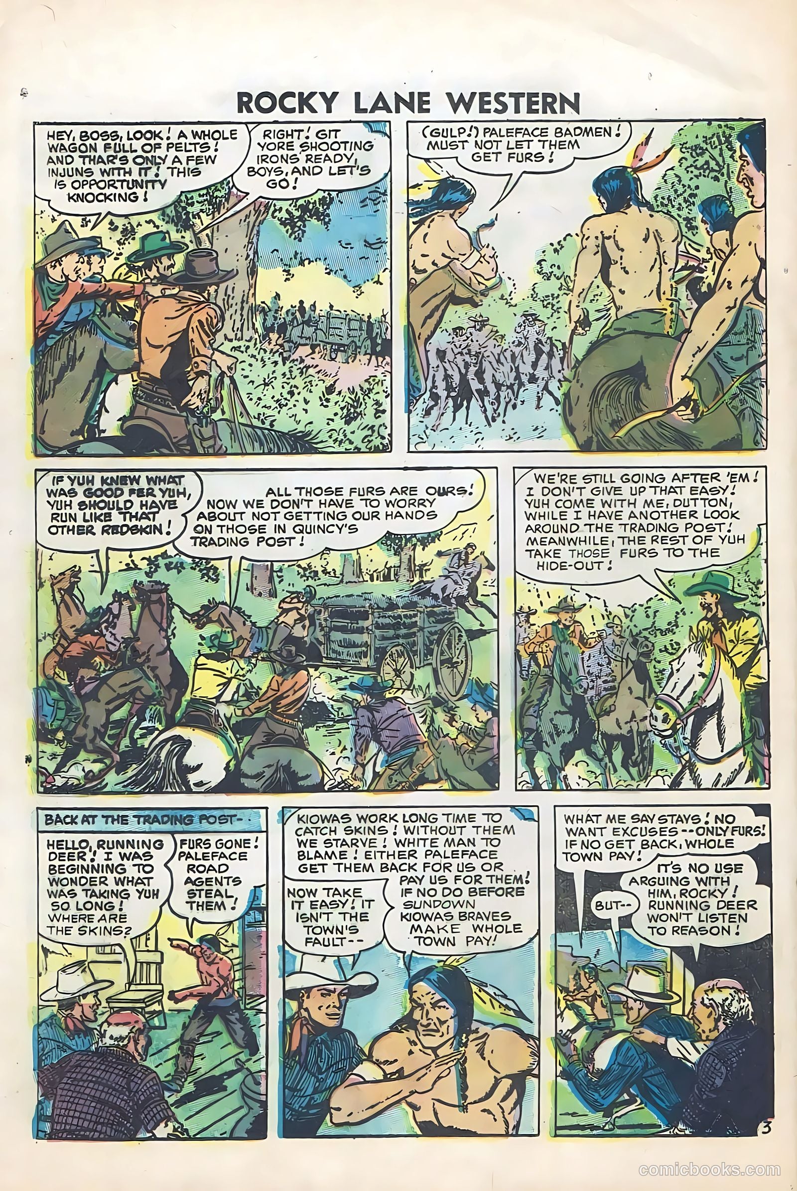 Rocky Lane Western #74 (1956) — page 20 of 36