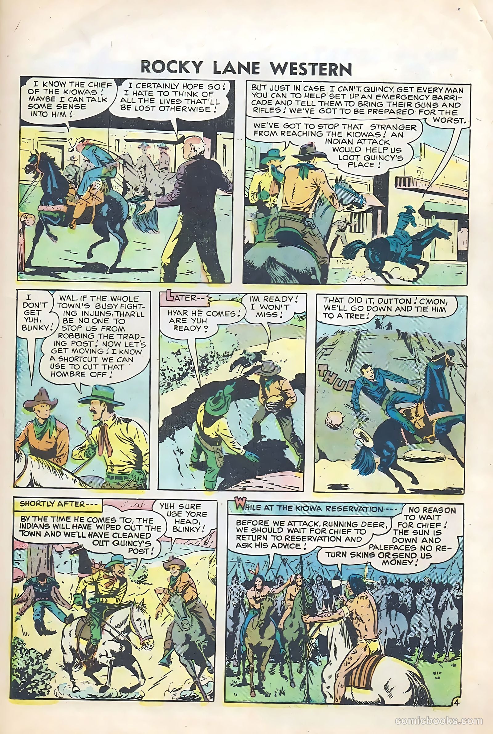 Rocky Lane Western #74 (1956) — page 21 of 36