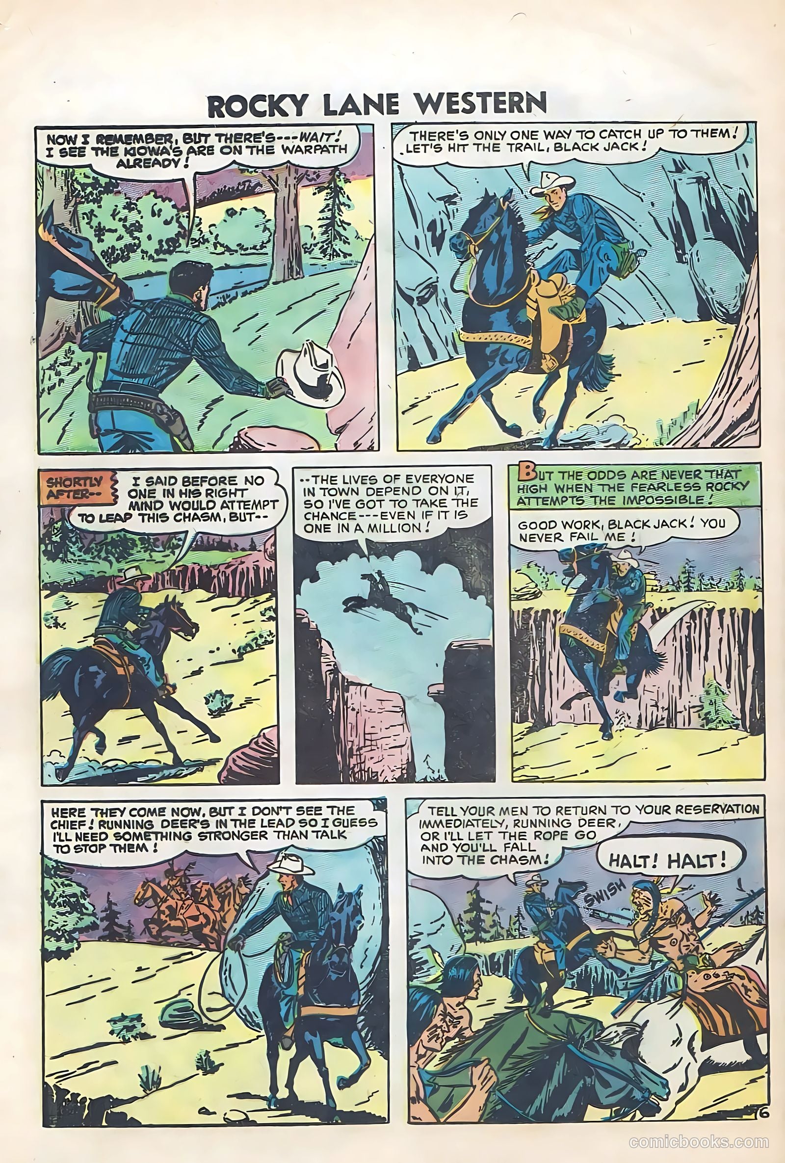 Rocky Lane Western #74 (1956) — page 24 of 36