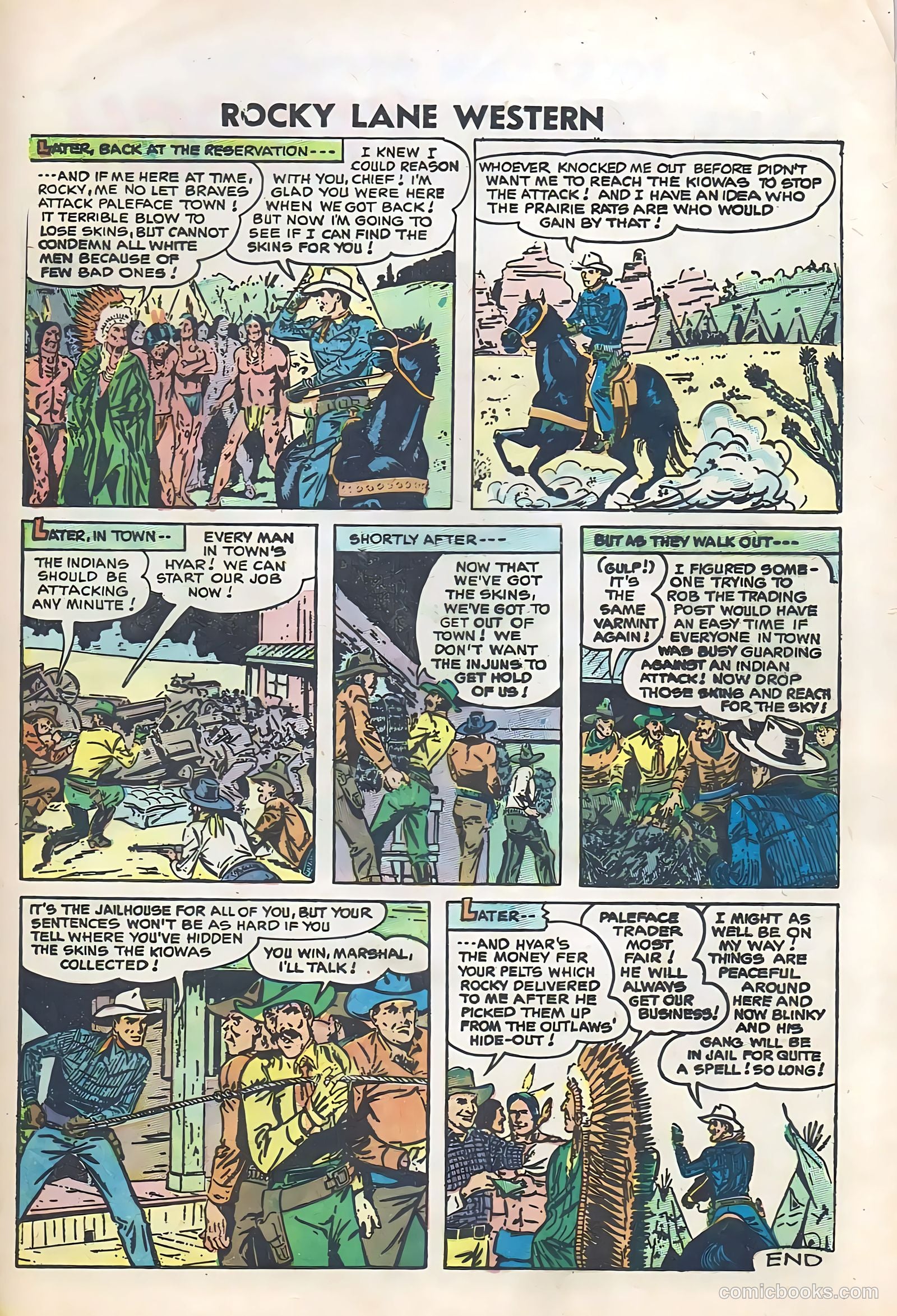 Rocky Lane Western #74 (1956) — page 25 of 36
