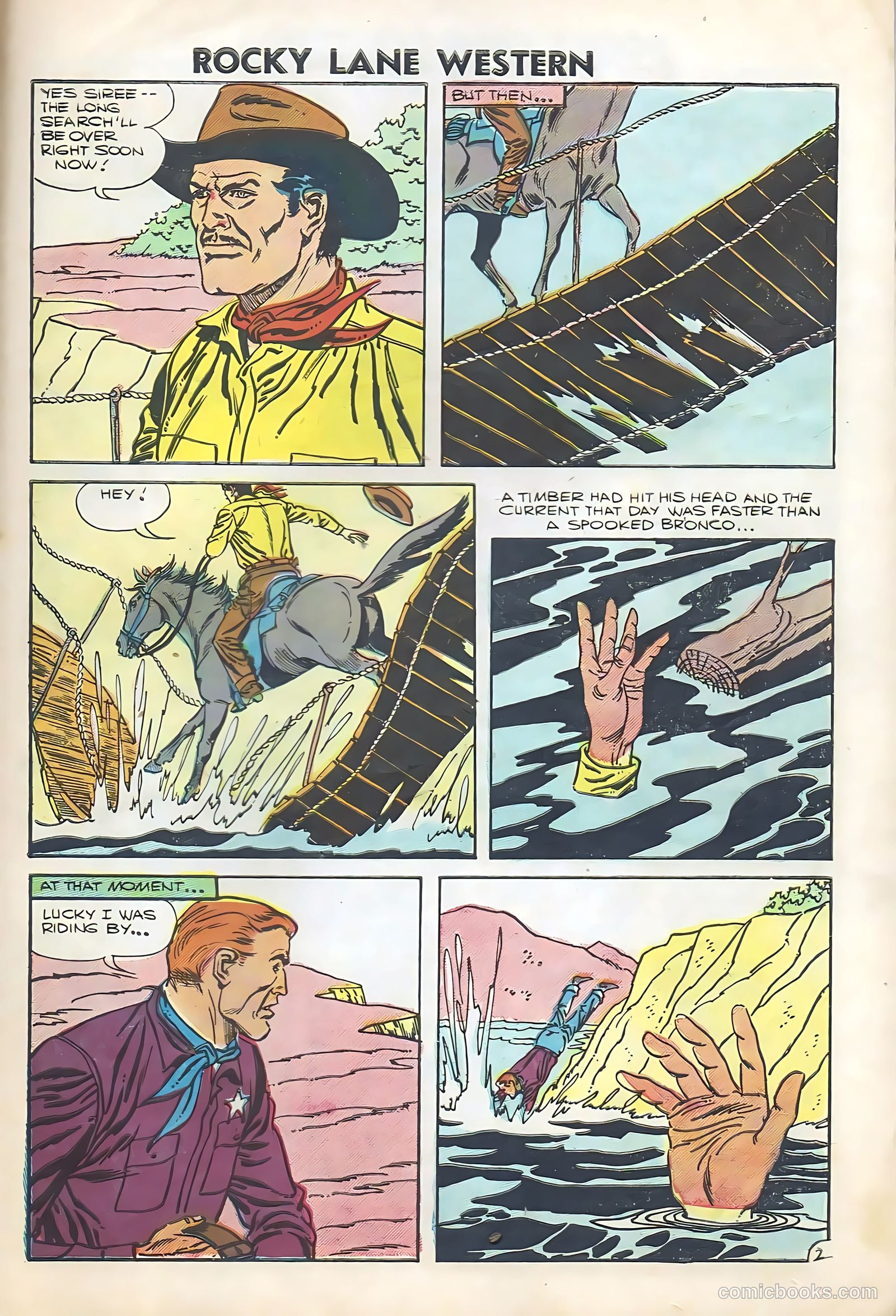 Rocky Lane Western #74 (1956) — page 27 of 36